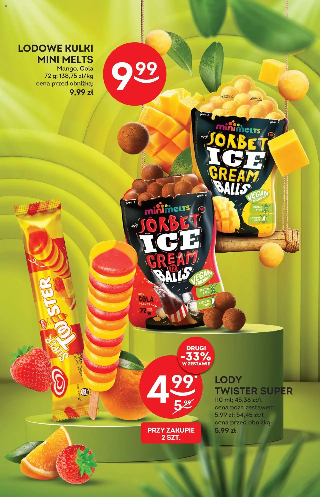 Żabka Gazetka - Lody od 13.08.2025 | Strona: 13 | Produkty: Sorbet, Lody