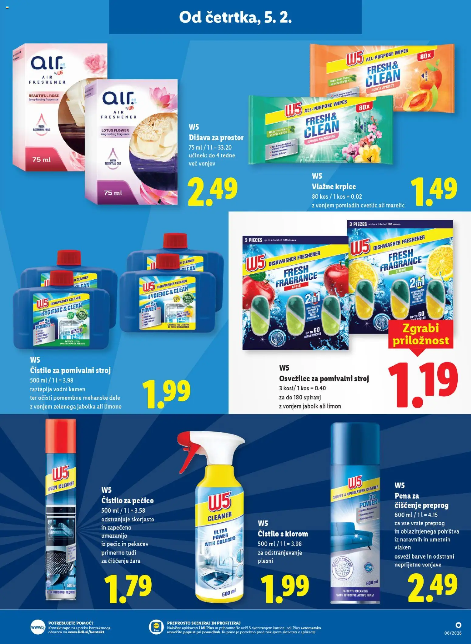 Novi Lidl katalog ponudbe – veljaven od 05.02.2026 | Stran: 27 | Izdelki: Pomivalni stroj, Kos, Disava, Cistilo za pomivalni stroj