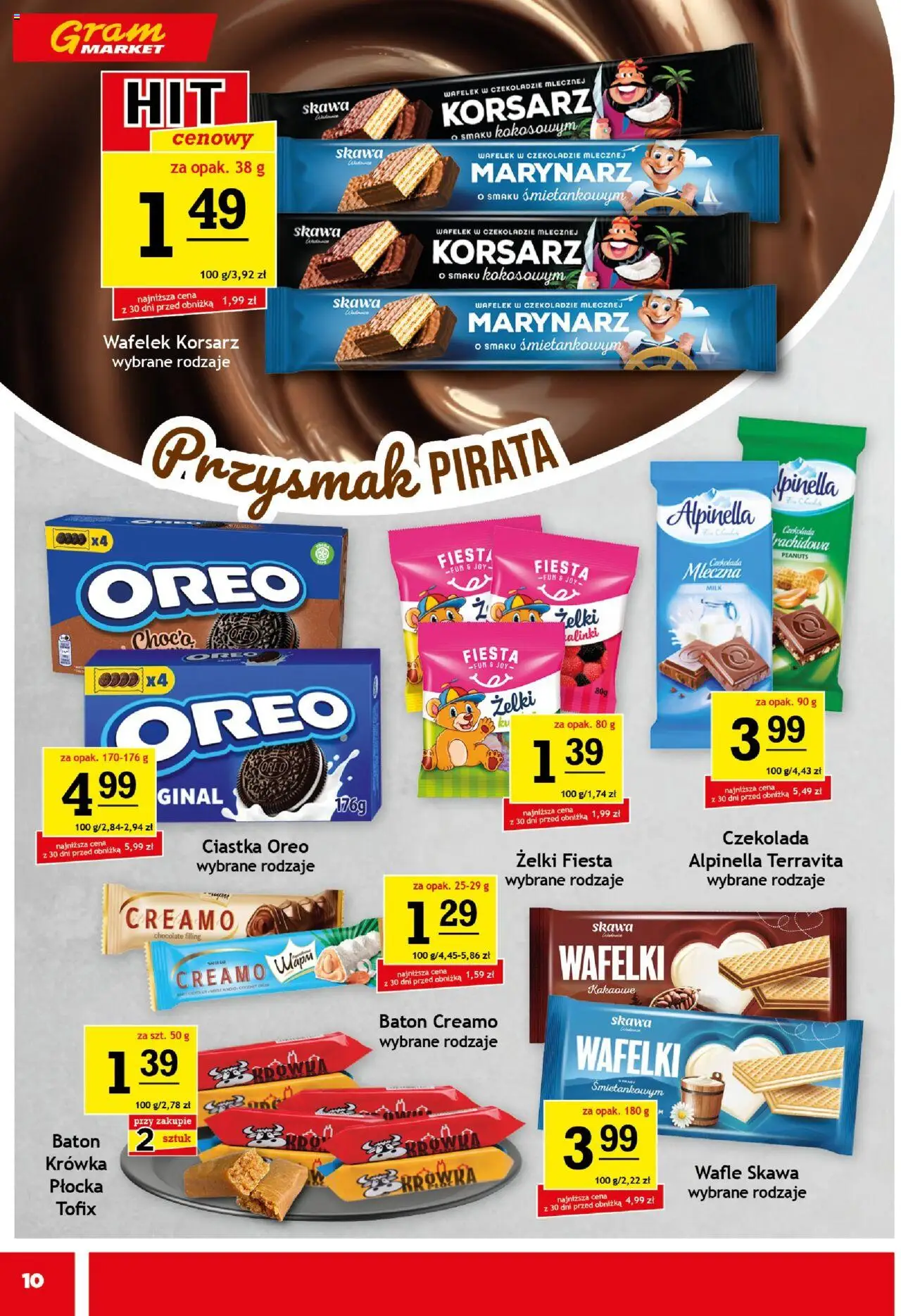 Gram Market Gazetka od 17.09.2025 | Strona: 10 | Produkty: Wafle, Krowka, Czekolada, Ciastka