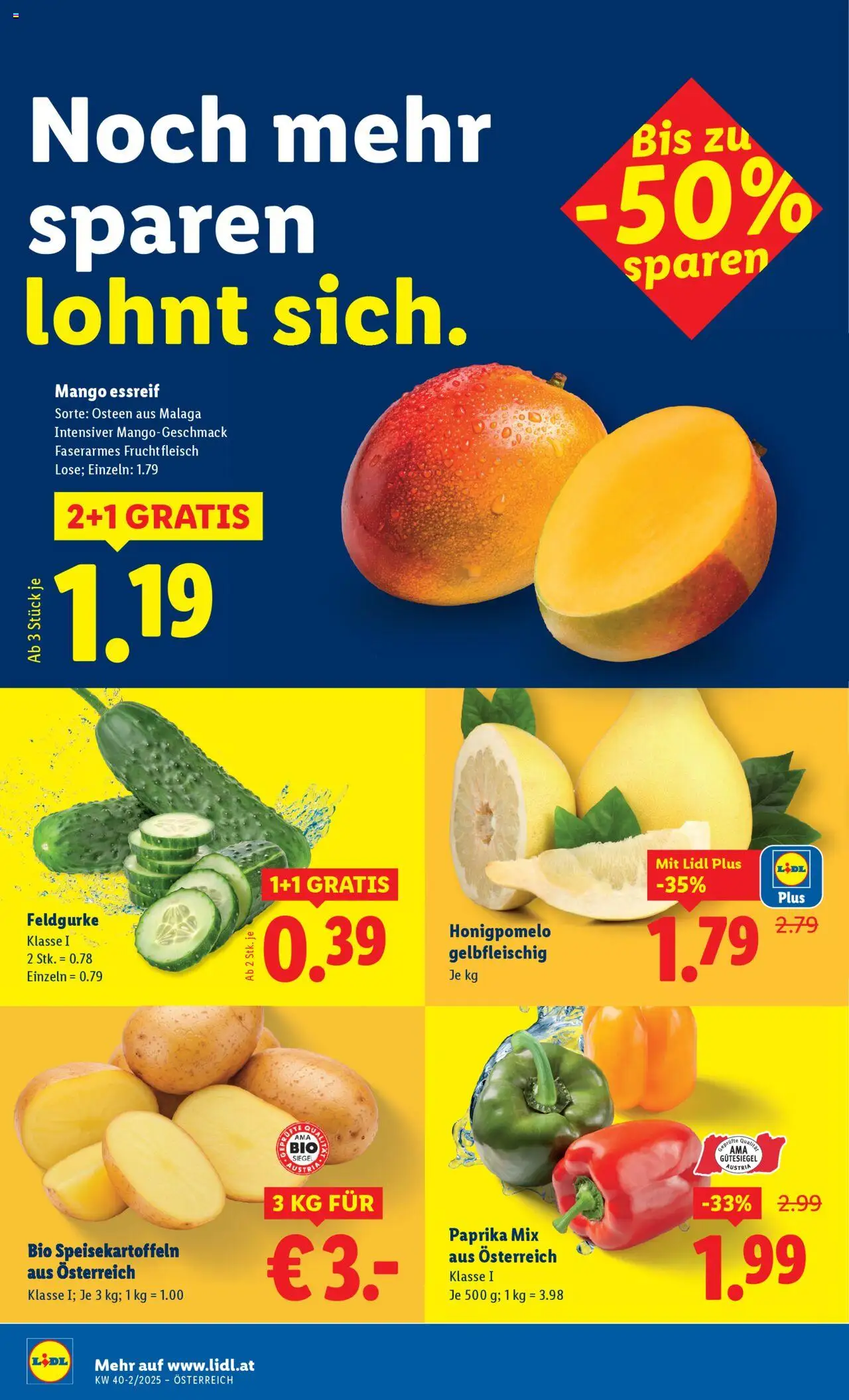 Lidl Flugblatt - Eisenstadt, Ebenfurth, Mattersburg gültig ab 02.10.2025 | Seite: 4 | Produkte: Mango