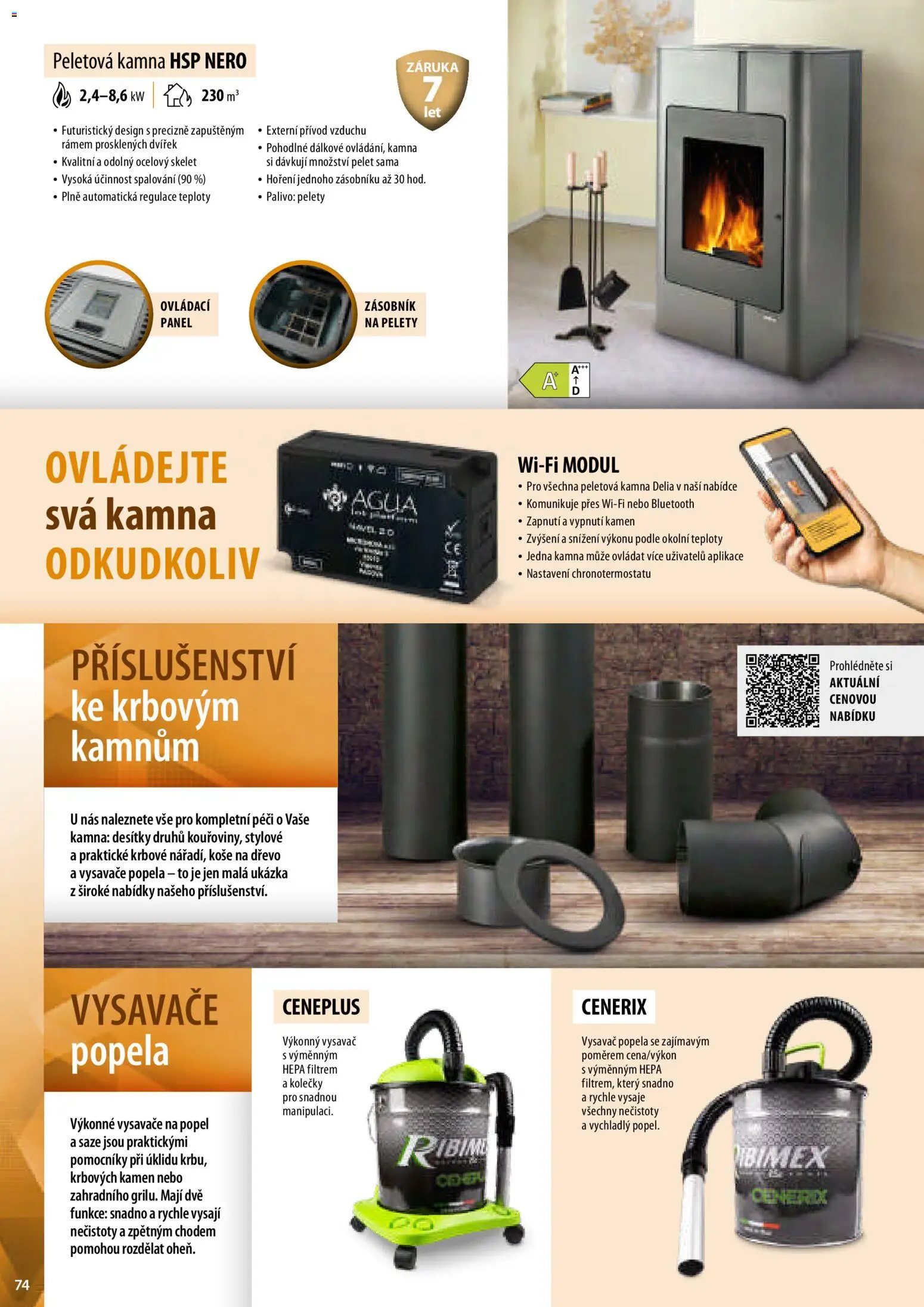 Mountfield katalog od 02.04.2026 | Strana: 74 | Produkty: Pelety, Vysavač popela, Vysavač, Vysavače