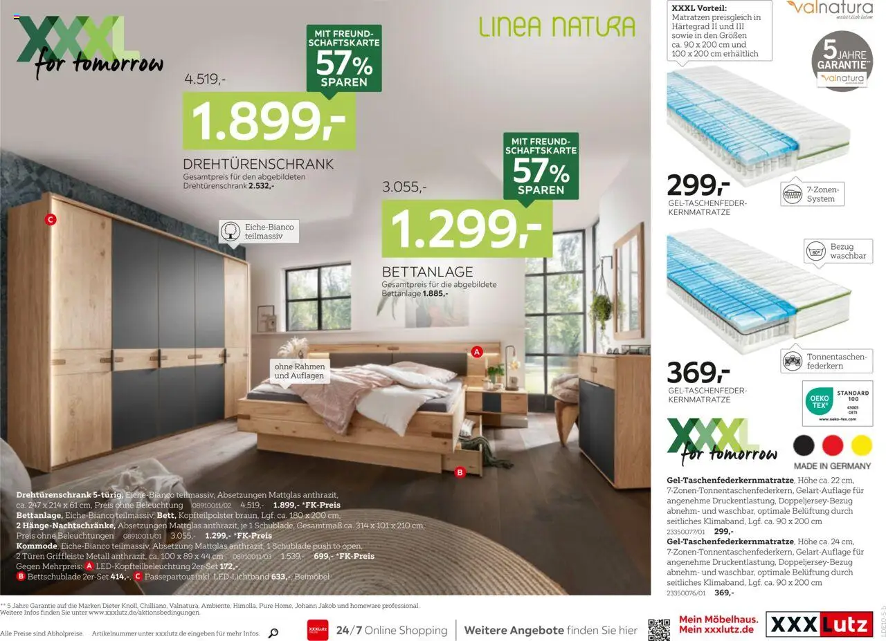 XXXL Lutz Deutschlands Nr. 1 beim Preis! – gültig ab 22.09.2025 | Seite: 11 | Produkte: Drehtürenschrank