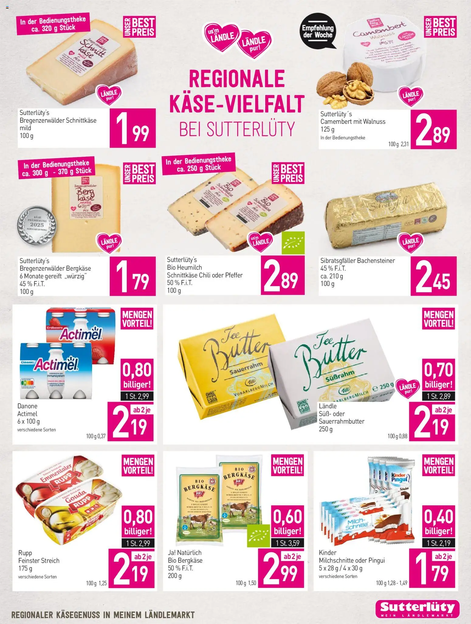 Sutterlüty Flugblatt gültig ab 02.01.2026 | Seite: 15 | Produkte: Chili, Milch, Käse, Sauerrahm