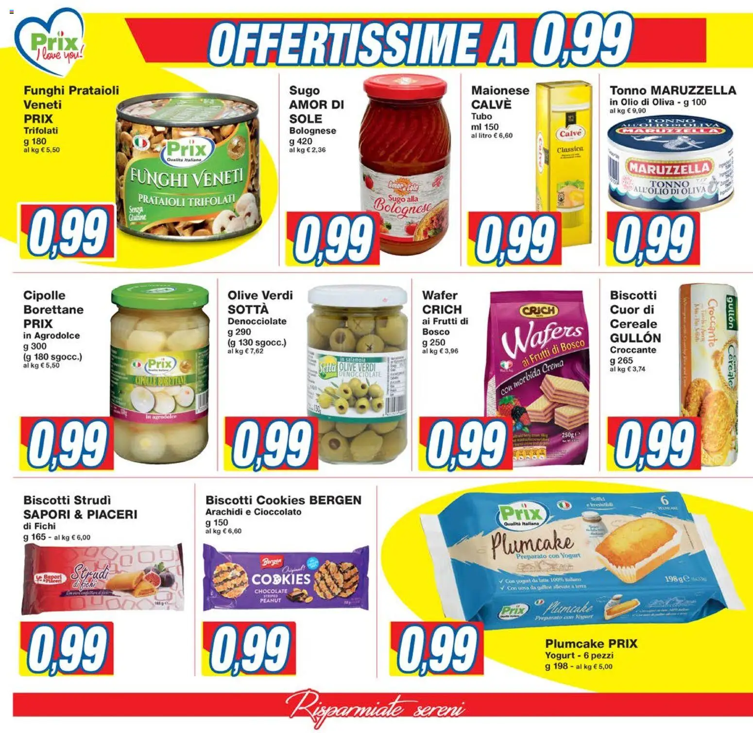 Volantino Prix del 21.11.2025 | Pagina: 4 | Prodotti: Uova, Biscotti, Latte, Tubo