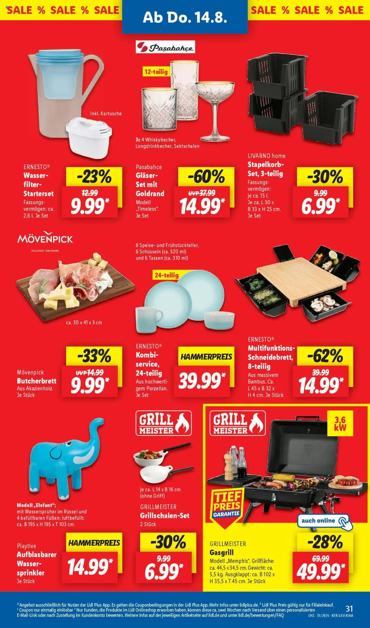 Lidl Prospekt Krefeld - gültig ab dem 11.08.2025 | Seite: 45 | Produkte: Gewicht, Grill, Wasser