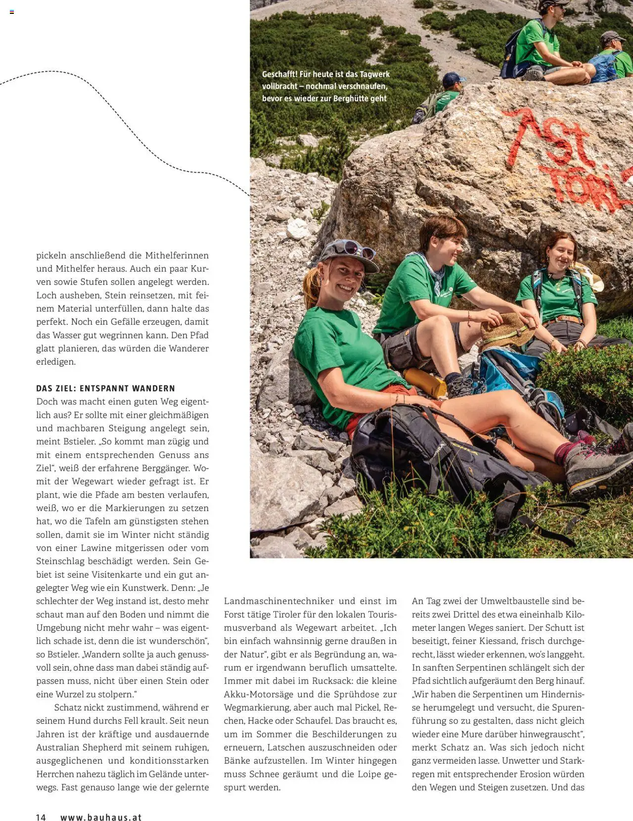 Bauhaus passt! Magazin gültig ab 14.04.2025 | Seite: 14 | Produkte: Wasser, Rucksack
