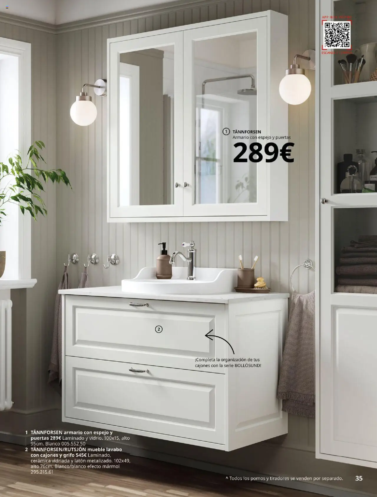 Catálogo IKEA Baňos │ válido desde el 04.02.2025 | Página: 35 | Productos: Armario, Lavabo, Espejo