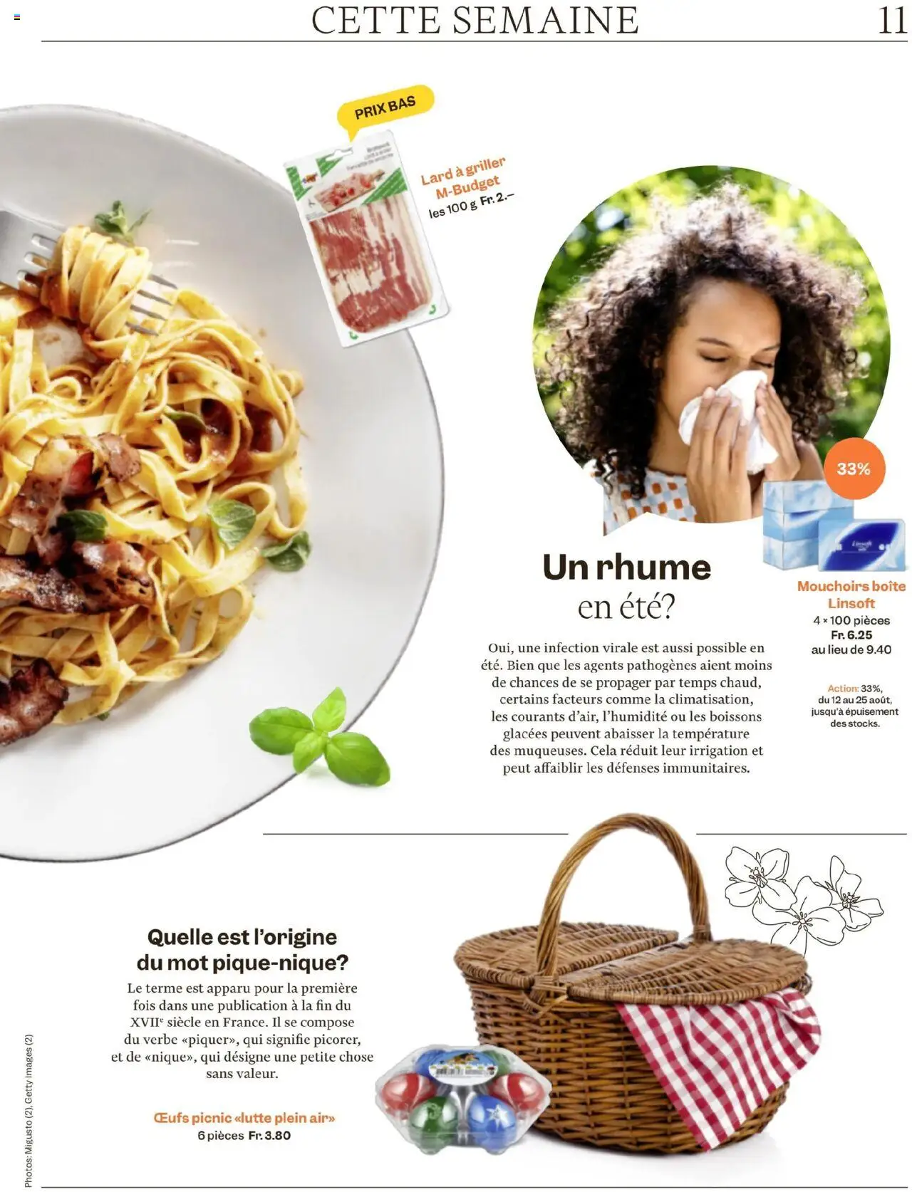 Migros - Magazin FR ab 12.08.2025 | Seite: 11 | Produkte: Box, Griller