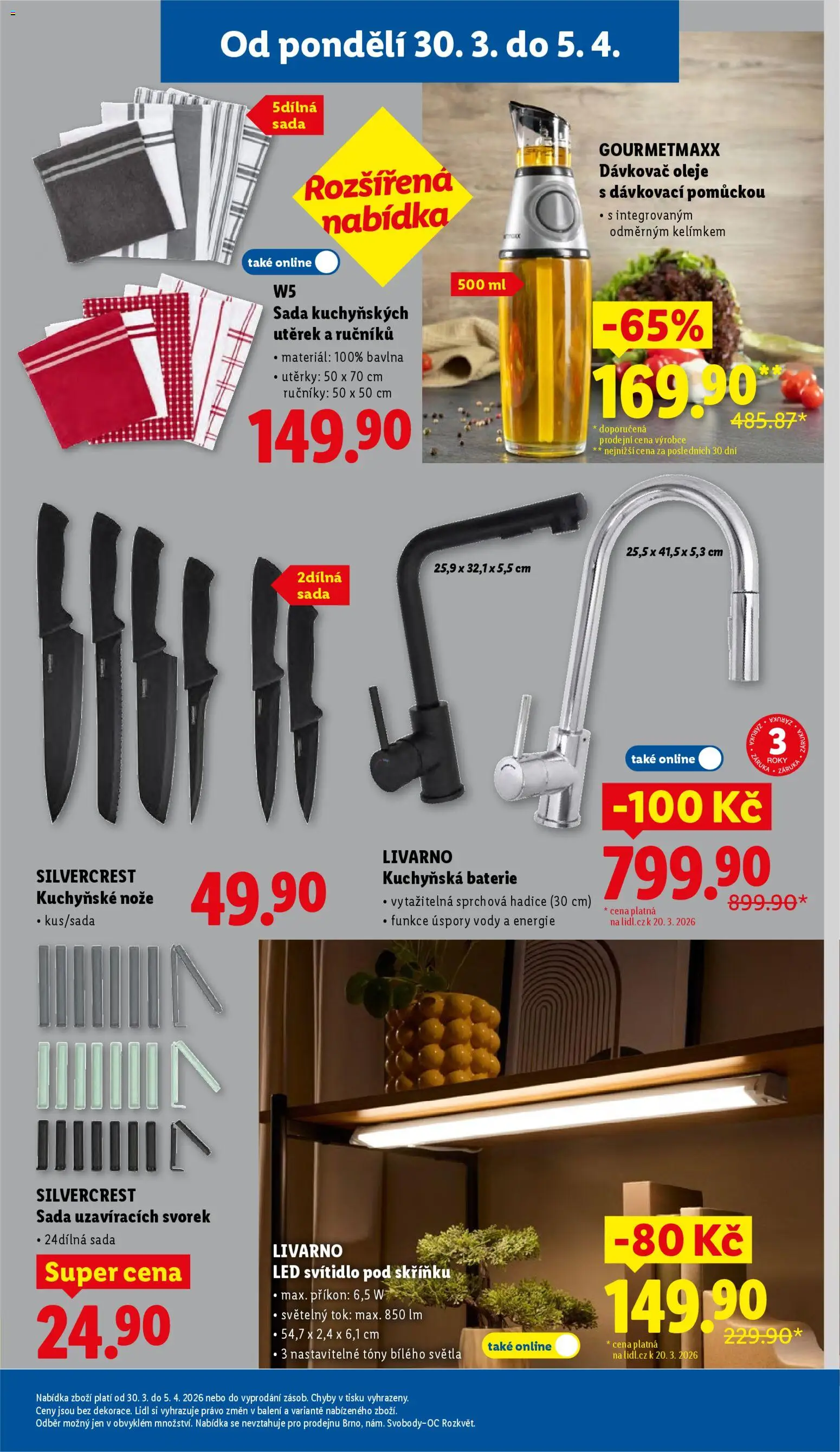 Lidl leták od 30.03.2026 💥 Nenechte si ujít TOP nabídky! ⭐ | Ceská republika