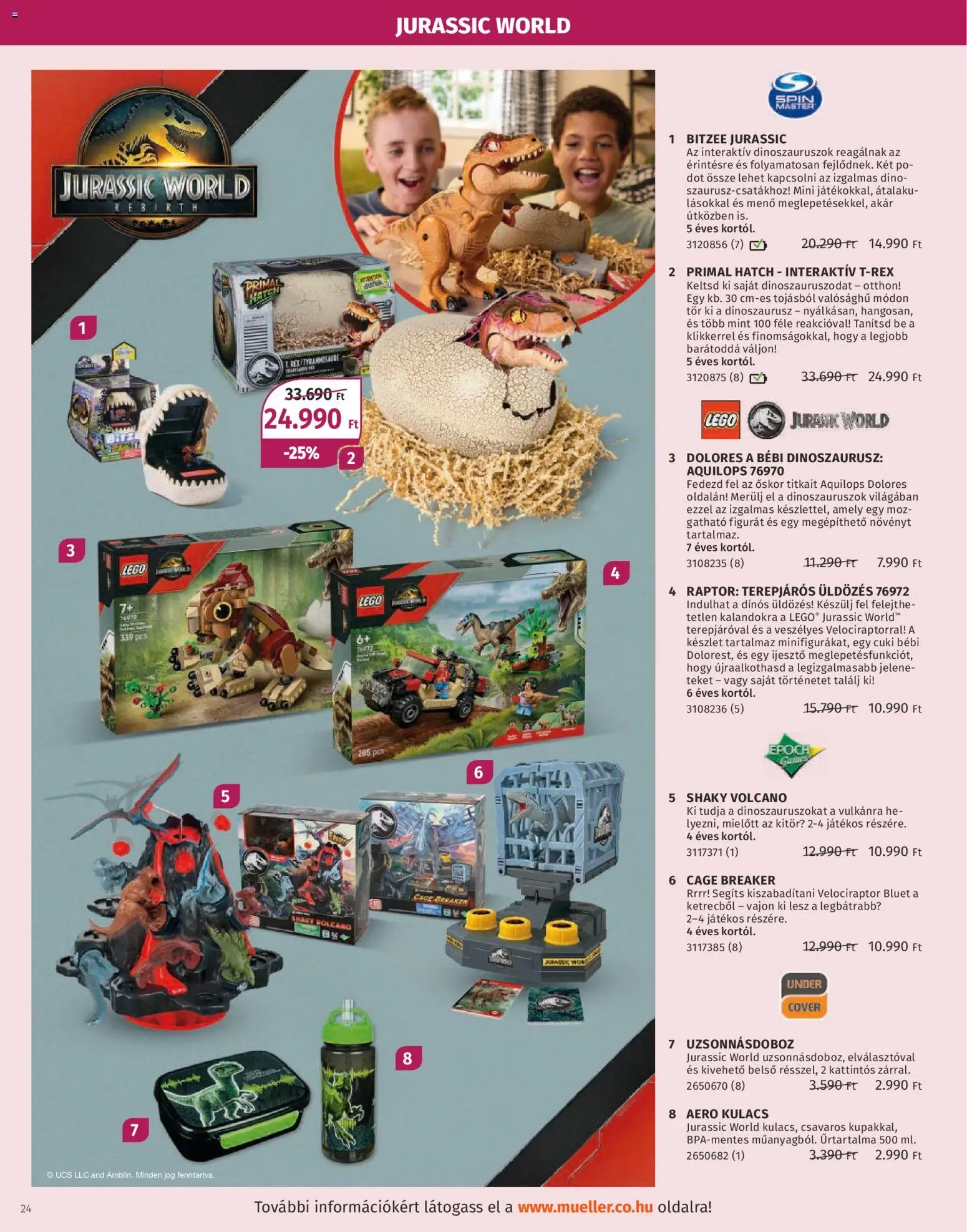 Müller akciós ujság - amely érvényes a következő dátumtól: 27.10.2025 | Oldal: 24 | Termékek: Kulacs