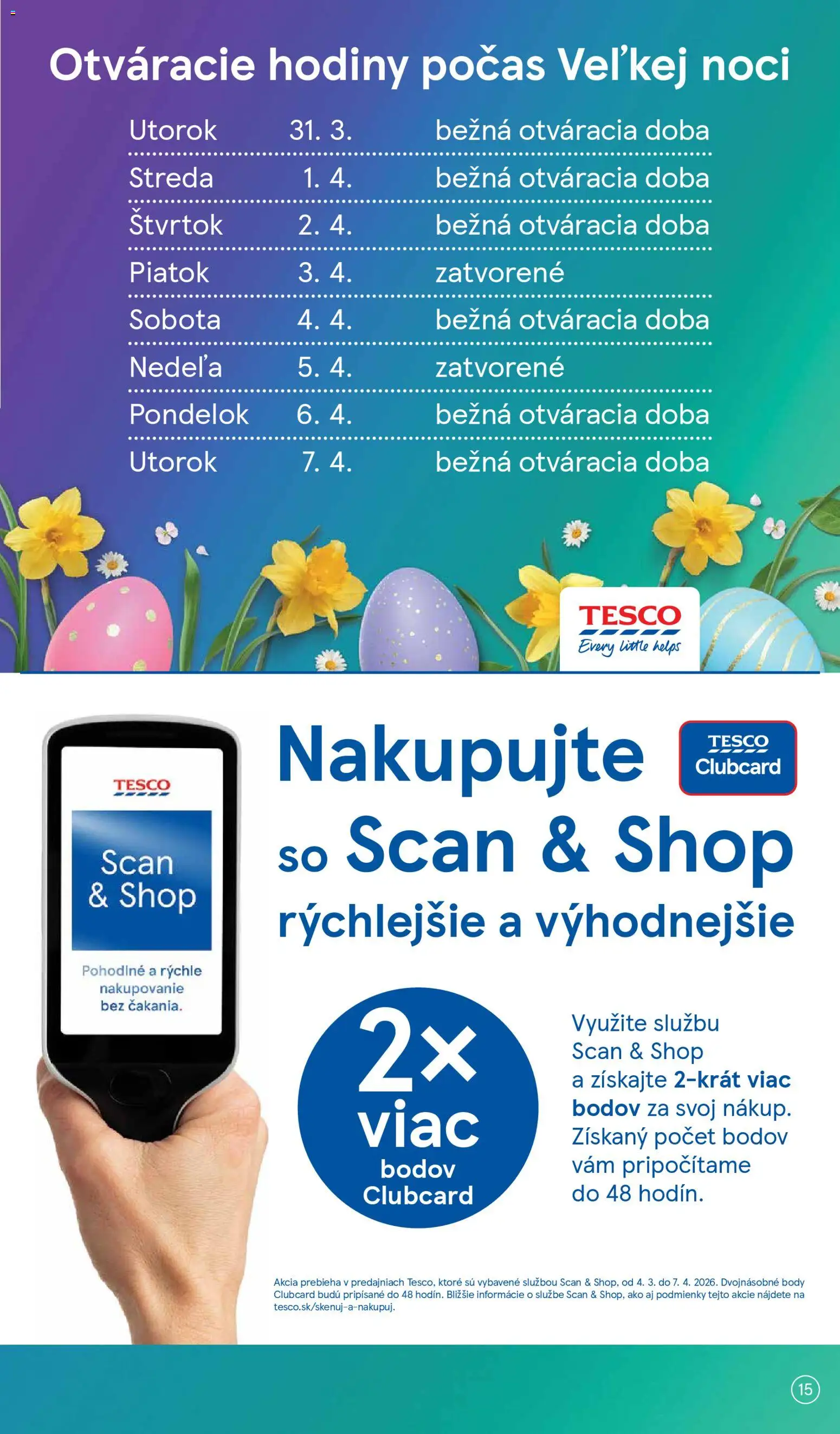 Nové Tesco akcie – leták je platný od 31.03.2026 | Strana: 15 | Produkty: Hodiny