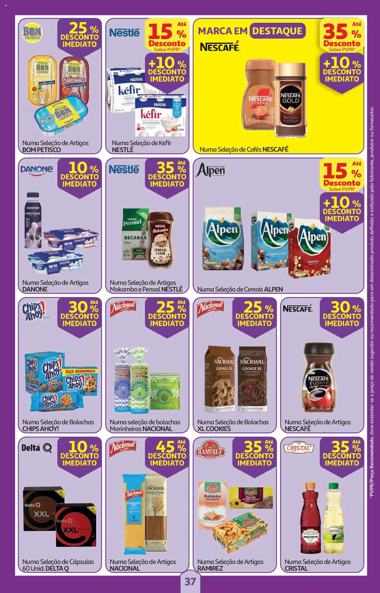 Auchan folheto │ válido de 23.04.2026 | Página: 37 | Produtos: Anchovas, Delta q, Sardinhas, Cereais