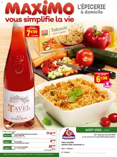 Maximo - Prévisualisation de Maximo catalogue epicerie valide à partir de 01.08.2025