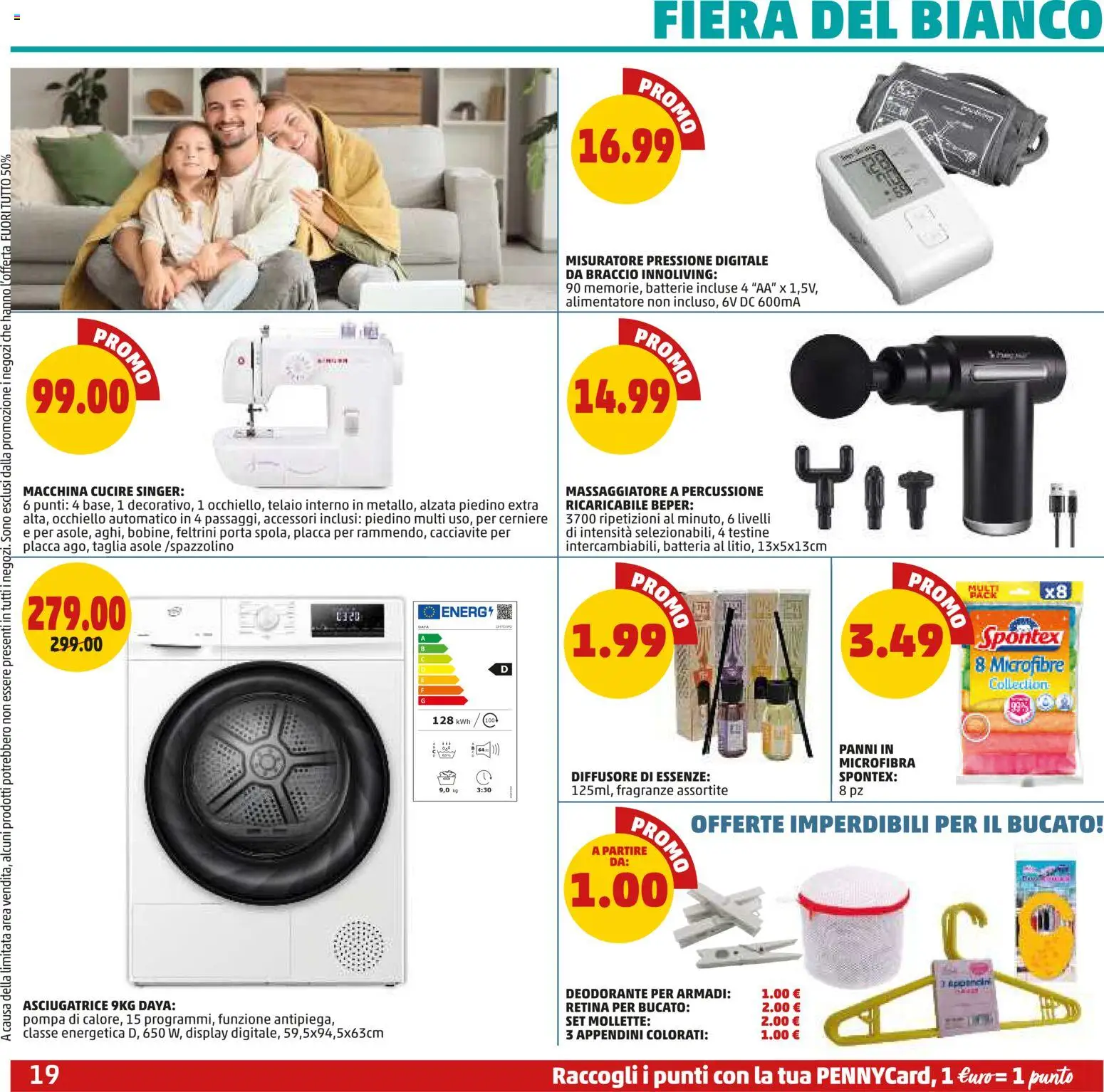 Volantino PENNY del 02.01.2026 | Pagina: 19 | Prodotti: Deodorante, Asciugatrice, Cacciavite, Batterie