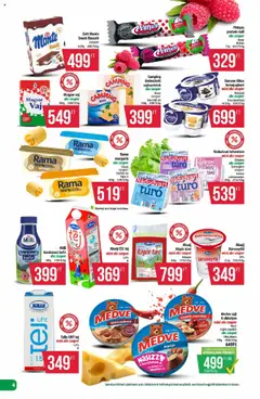 COOP akciós ujság - amely érvényes a következő dátumtól: 17.07.2025 | Oldal: 4 | Termékek: Margarin, Rama, Rögös túró, Vaj