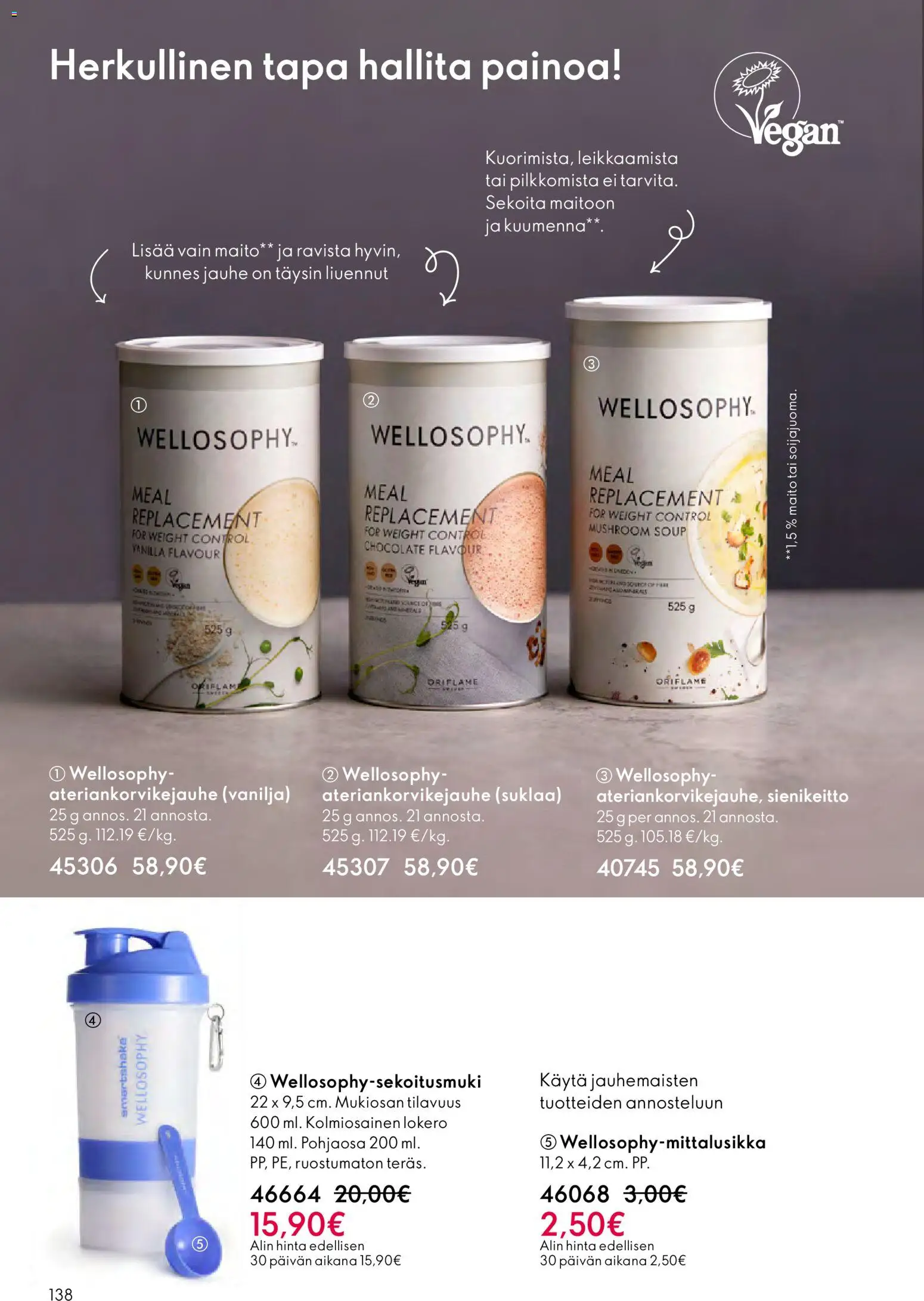 Oriflame - Esite 03 – voimassa 18.02.2026 alkaen | Sivu: 138 | Tuotteet: Jauhe, Maito, Suklaa