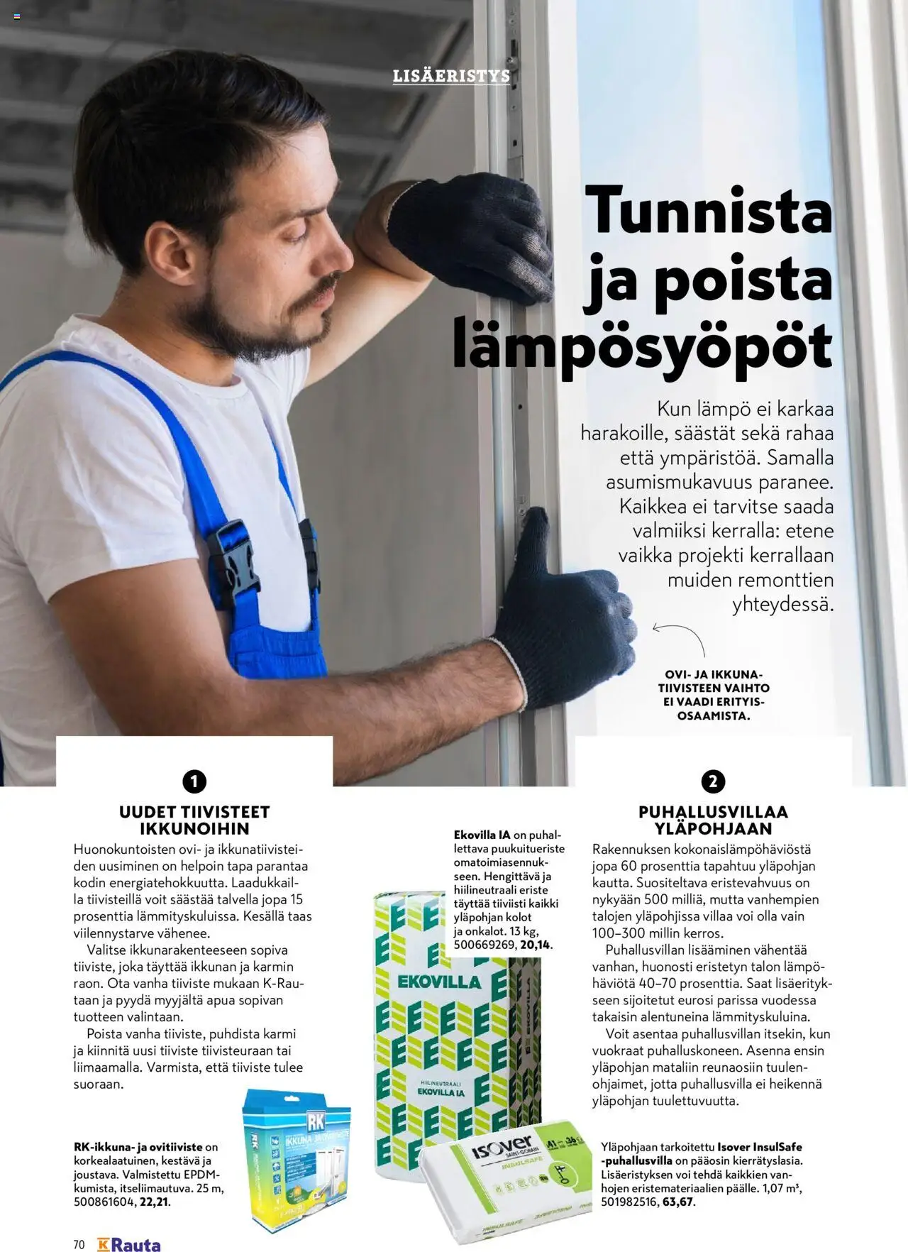 K-Rauta tarjoukset - Remppa-lehteä – voimassa 01.09.2025 alkaen | Sivu: 70 | Tuotteet: Voi