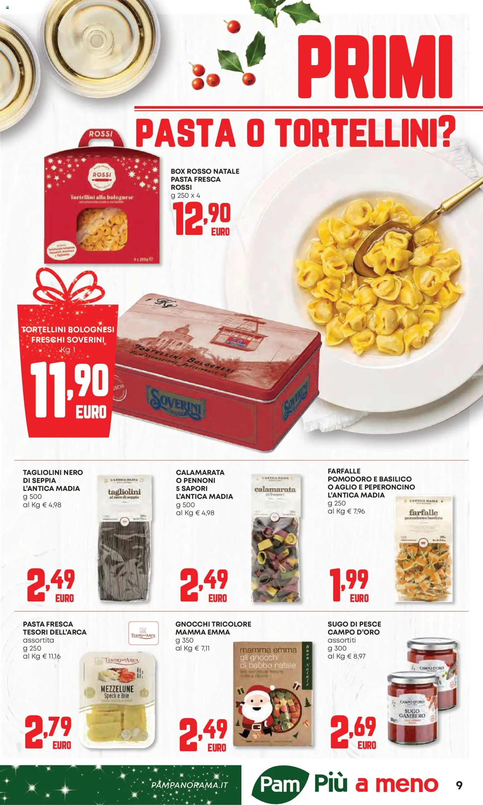 Volantino PAM del 20.11.2025 | Pagina: 9 | Prodotti: Pesce, Pasta, Gnocchi, Sugo