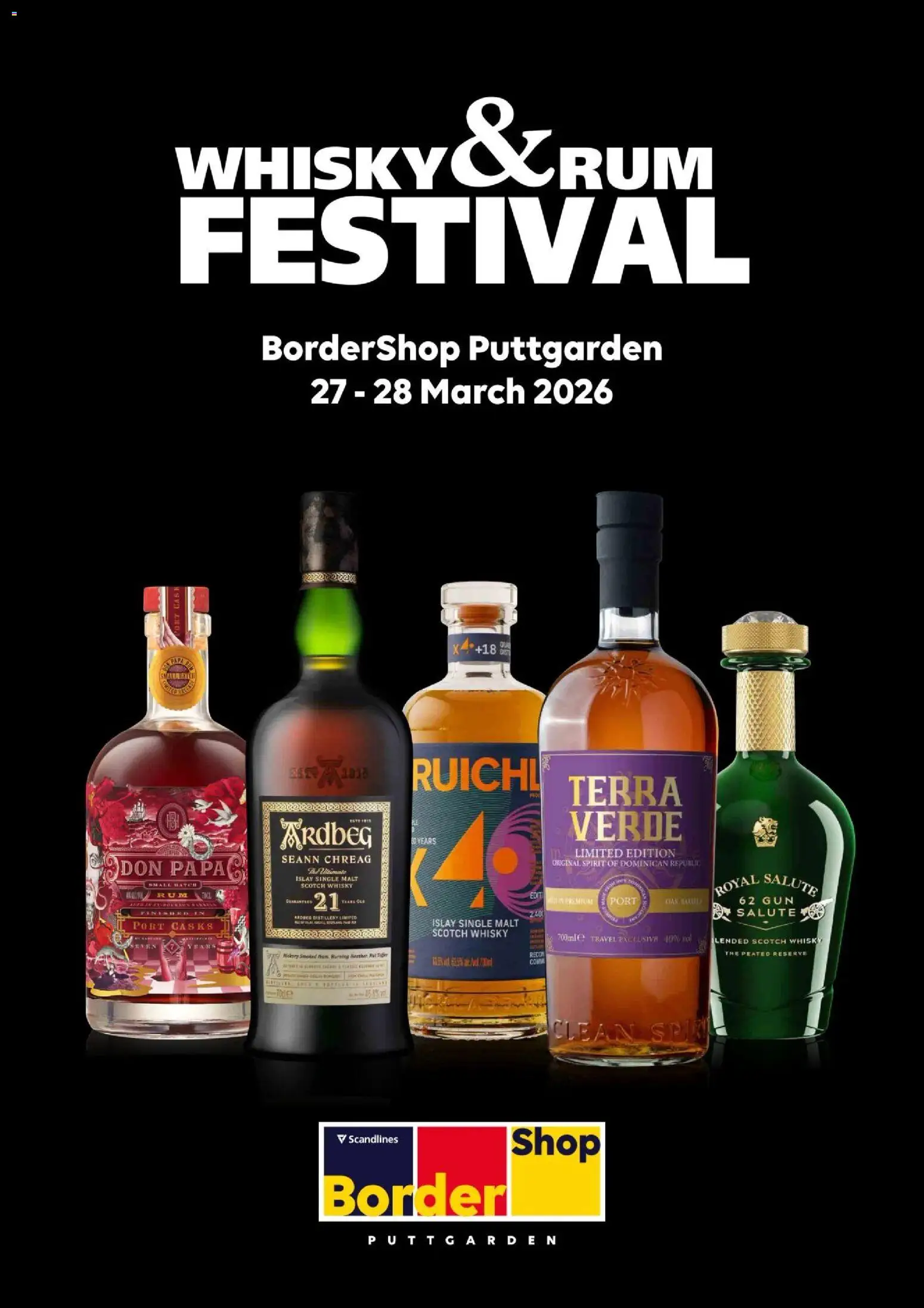 Bordershop tilbudsavis – gyldig fra 27.03.2026 | Side: 1 | Produkter: Whisky
