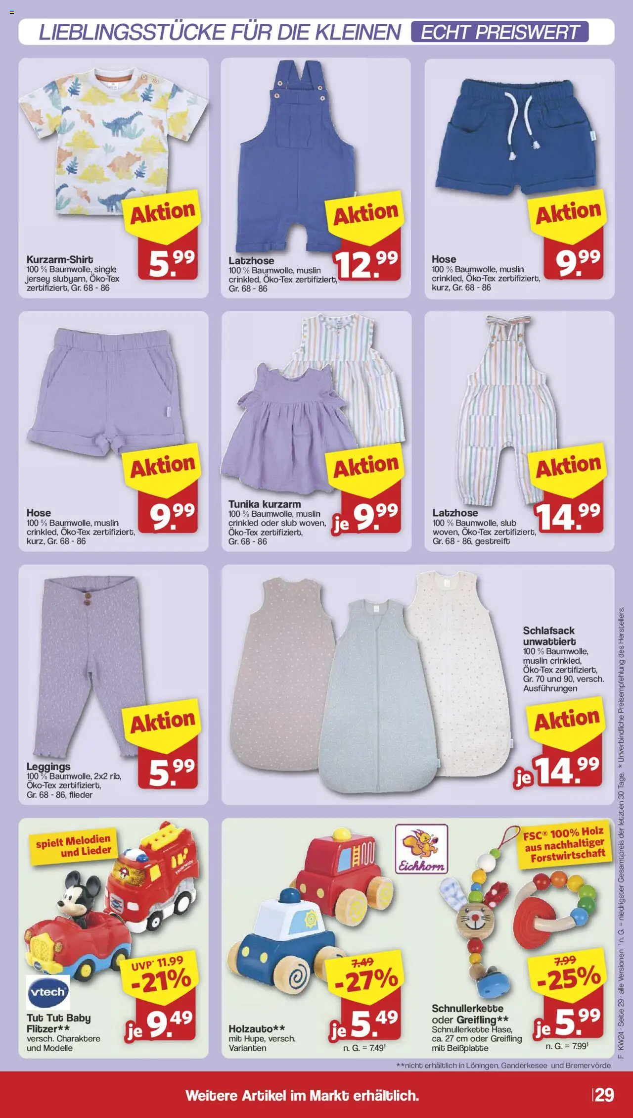 Famila Nordwest Prospekt 	 - gültig ab dem 10.06.2025 | Seite: 38 | Produkte: T-Shirt, Schlafsack, Hose, Leggings