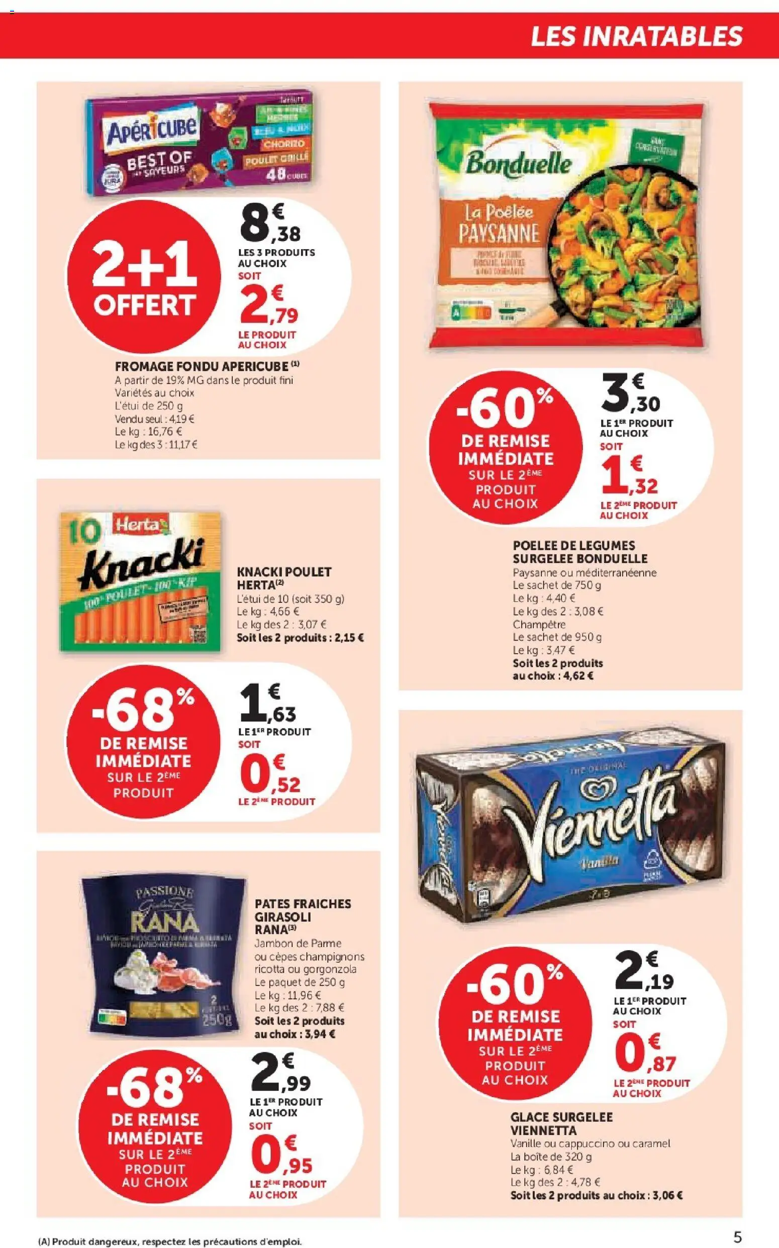 {H1} | Page: 5 | Produits: Pâtes fraîches, Fromage, Jambon, Pâtes