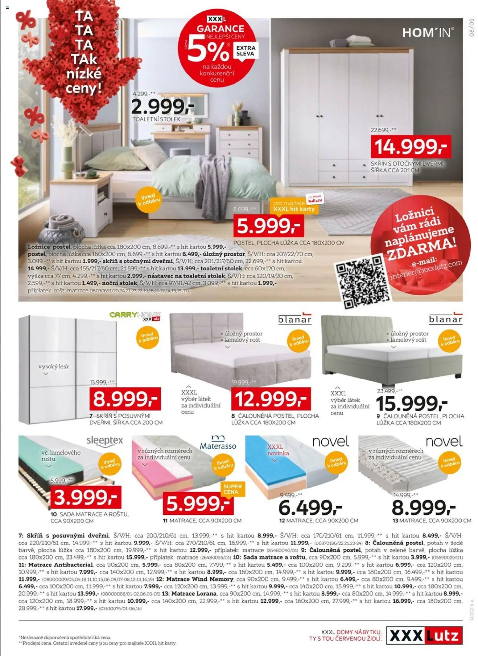 XXXLutz leták od 08.12.2025 | Strana: 8 | Produkty: Matrace, Rošt, Karty, Skříň