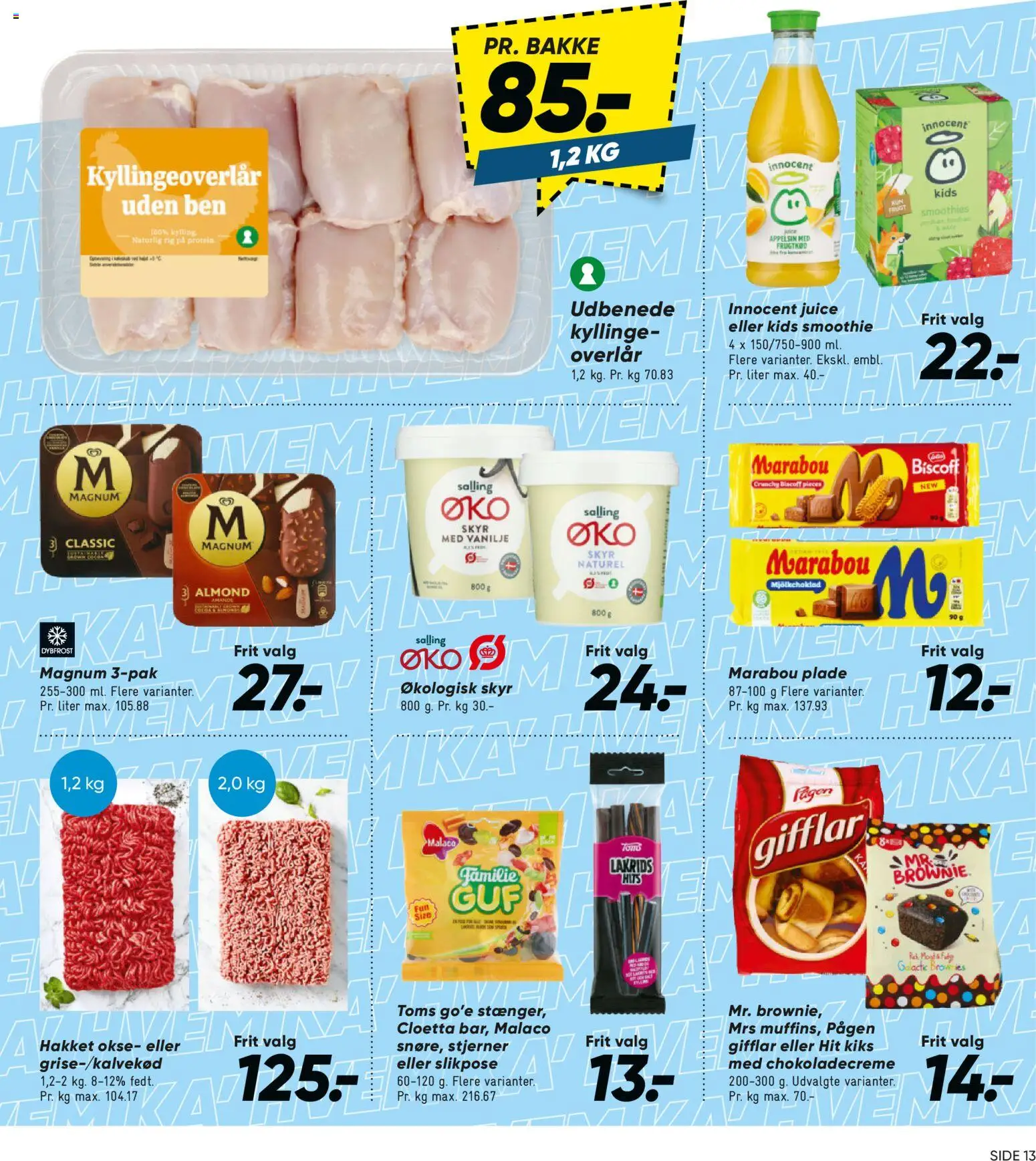 Bilka tilbudsavis – gyldig fra 04.04.2026 | Side: 13 | Produkter: Juice, Skyr, Lakrids, Smoothie