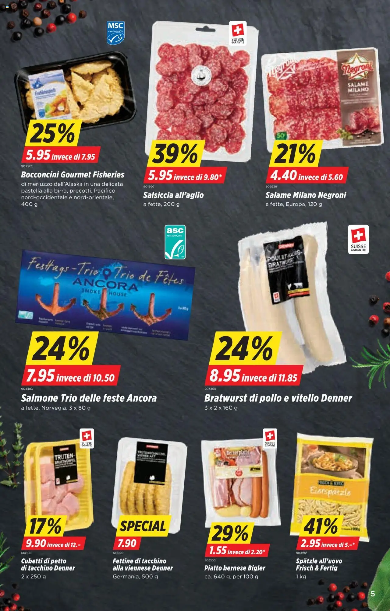 Denner Aktionen IT – gültig ab 14.10.2025 | Seite: 5 | Produkte: Salami