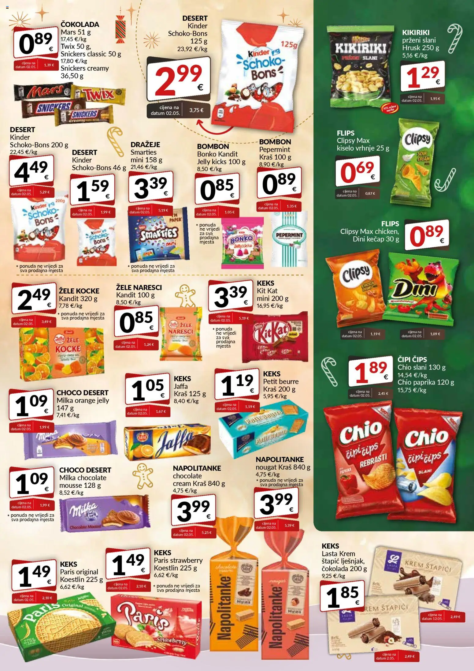 Bakmaz katalog | vrijedi od 11.12.2025 | Stranica: 3 | Proizvodi: Petit Beurre, Čokolada, Kečap, Kikiriki