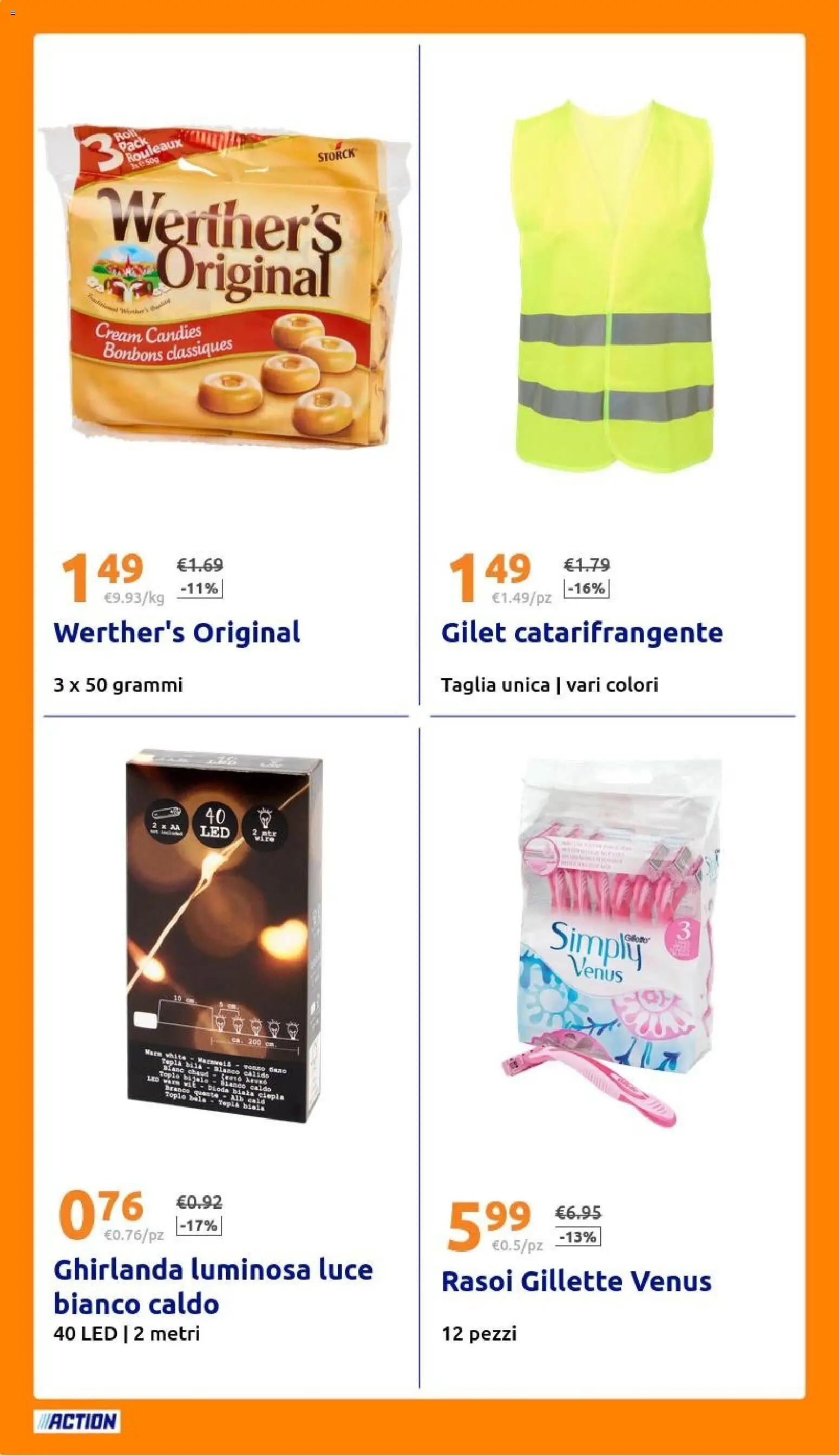 Volantino Action del 19.11.2025 | Pagina: 20 | Prodotti: Gilet