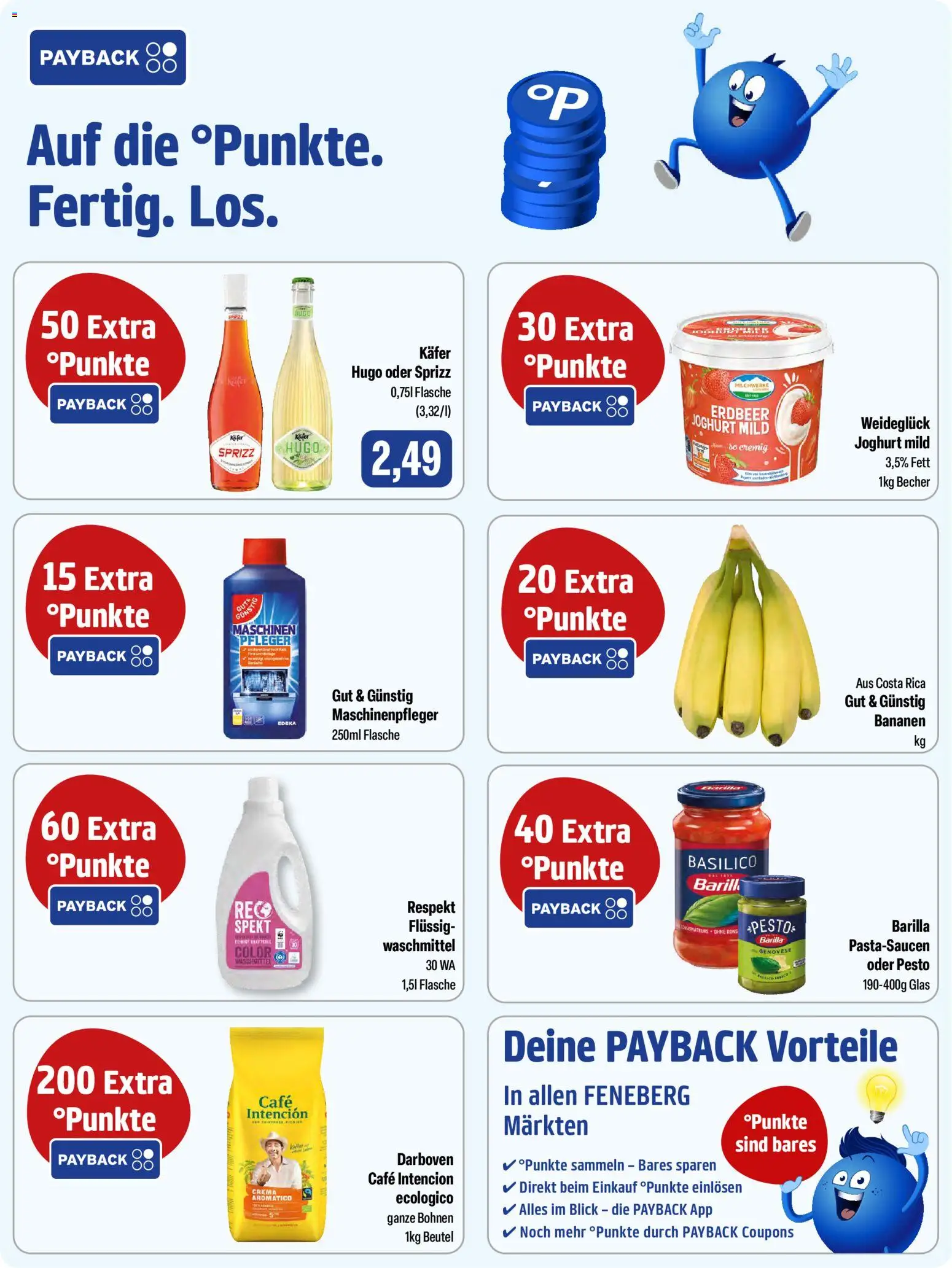 Feneberg Angebote – gültig ab 19.02.2026 | Seite: 9 | Produkte: Joghurt, Barilla, Bananen, Waschmittel