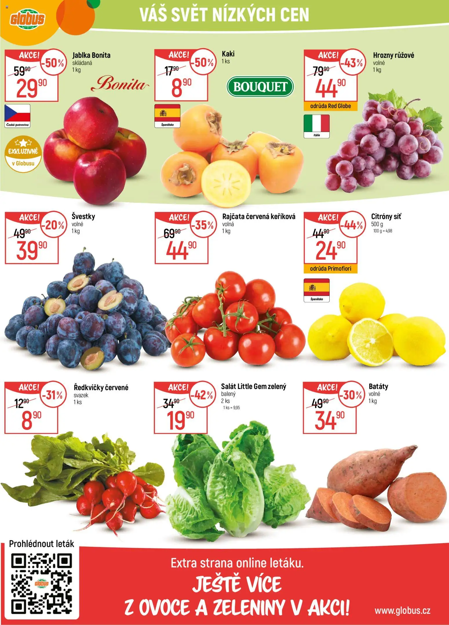 Globus leták - Opava od 05.11.2025 | Strana: 16 | Produkty: Švestky, Síť, Batáty, Kaki