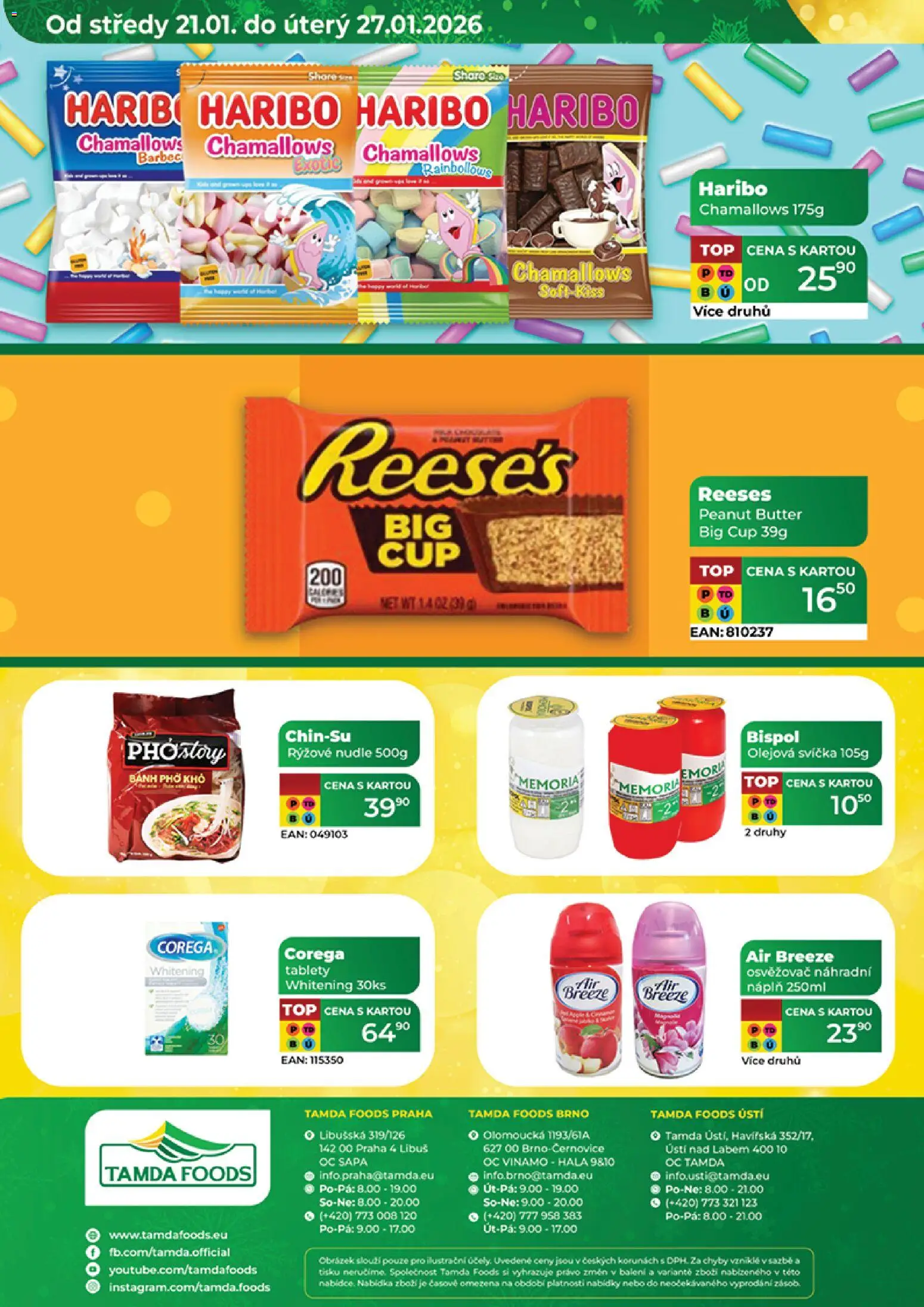 Tamda Foods leták od 21.01.2026 | Strana: 52 | Produkty: Haribo, Svíčka, Rýžové nudle, Nudle