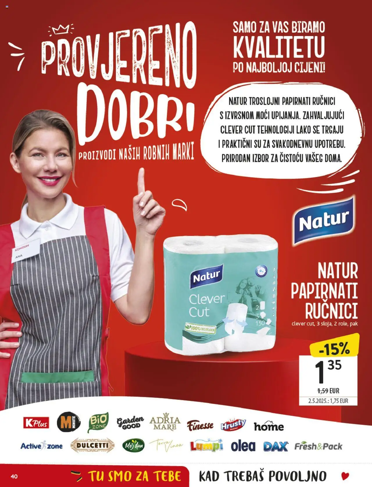 Konzum HR akciós ujság - amely érvényes a következő dátumtól: 27.08.2025 | Oldal: 40