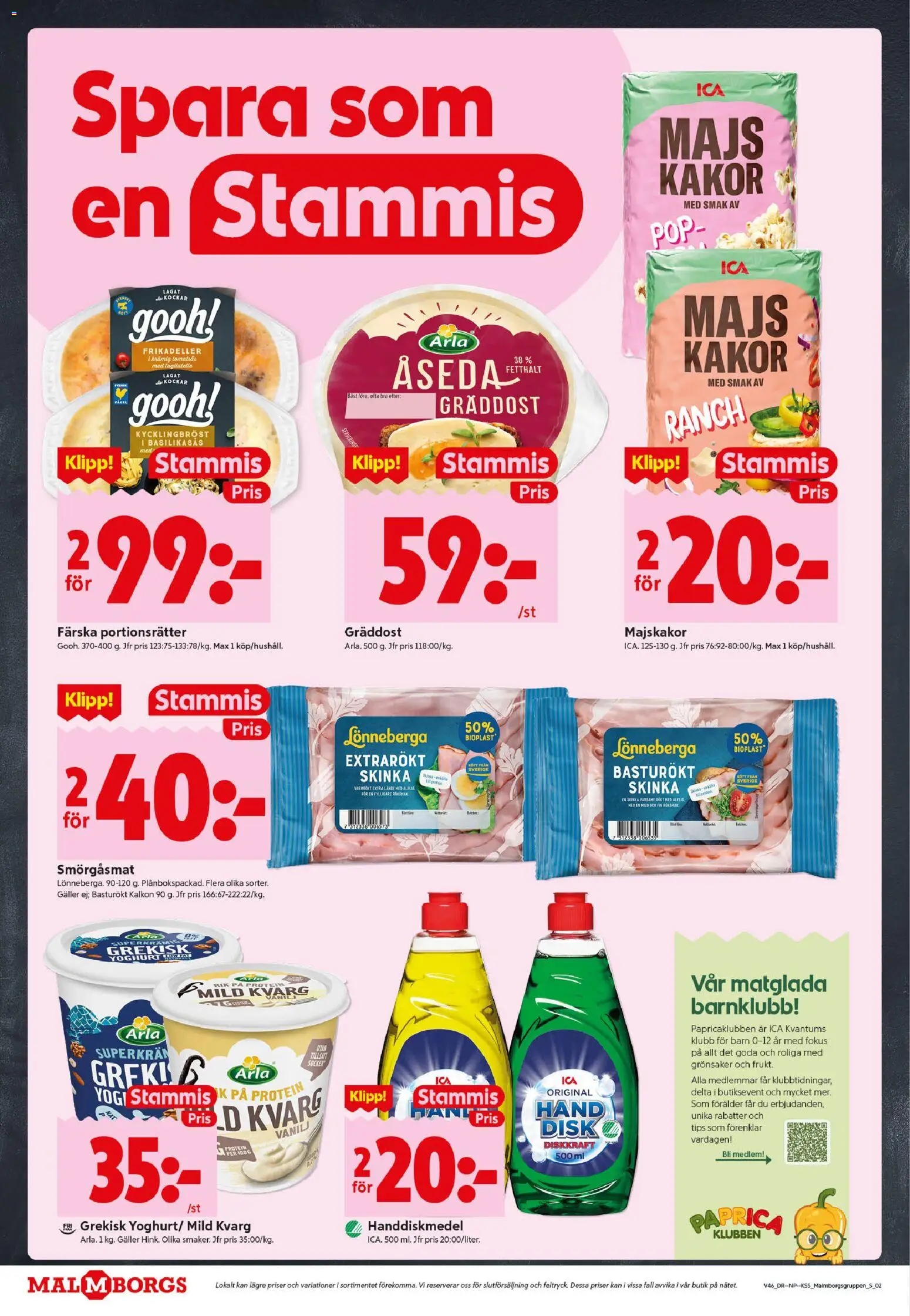 ICA Kvantum reklamblad aktuell från 10.11.2025 | Sida: 2 | Produkter: Galler, Majskakor, Kalkon, Majs