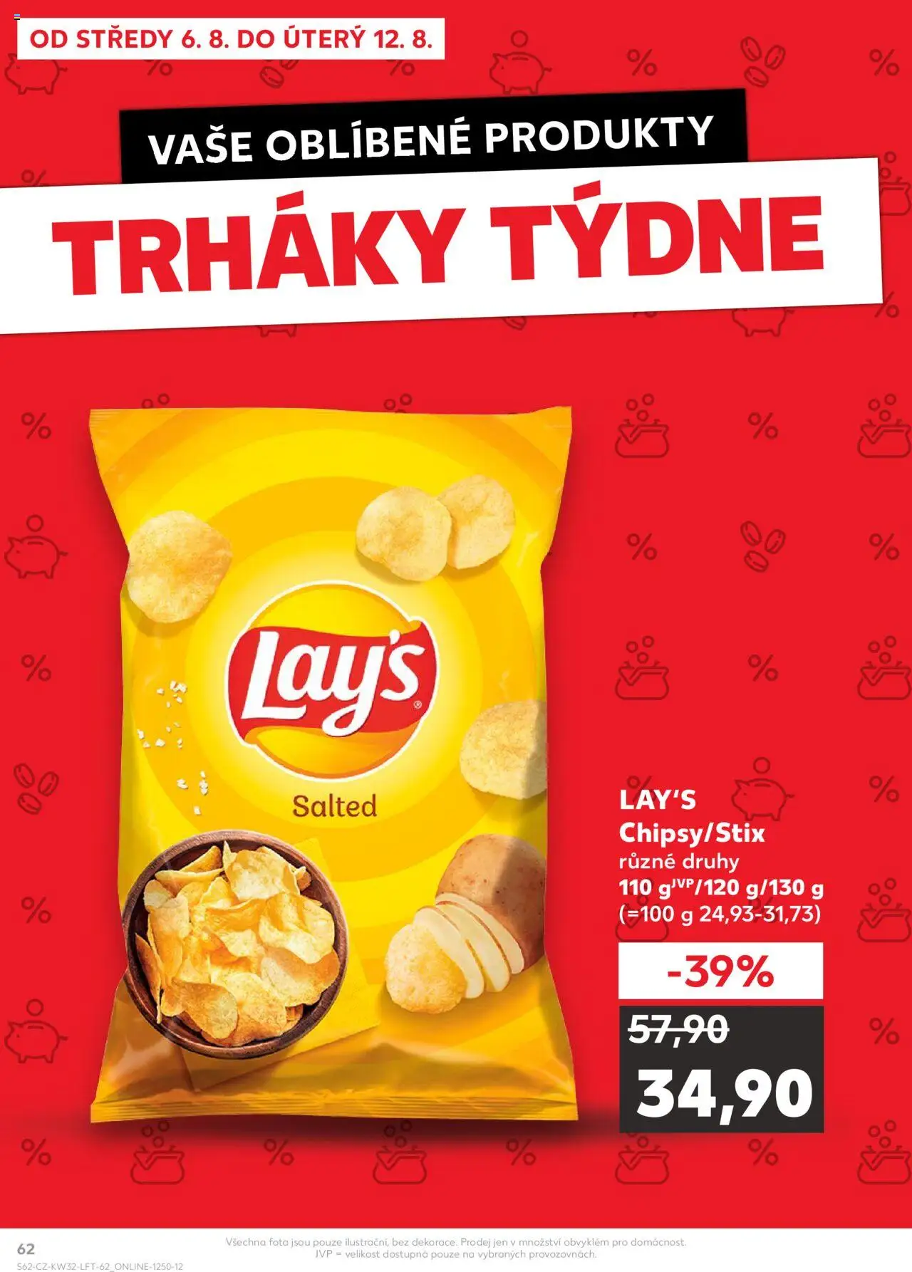 Kaufland leták - Praha 4 od 06.08.2025 | Strana: 62 | Produkty: Lay's
