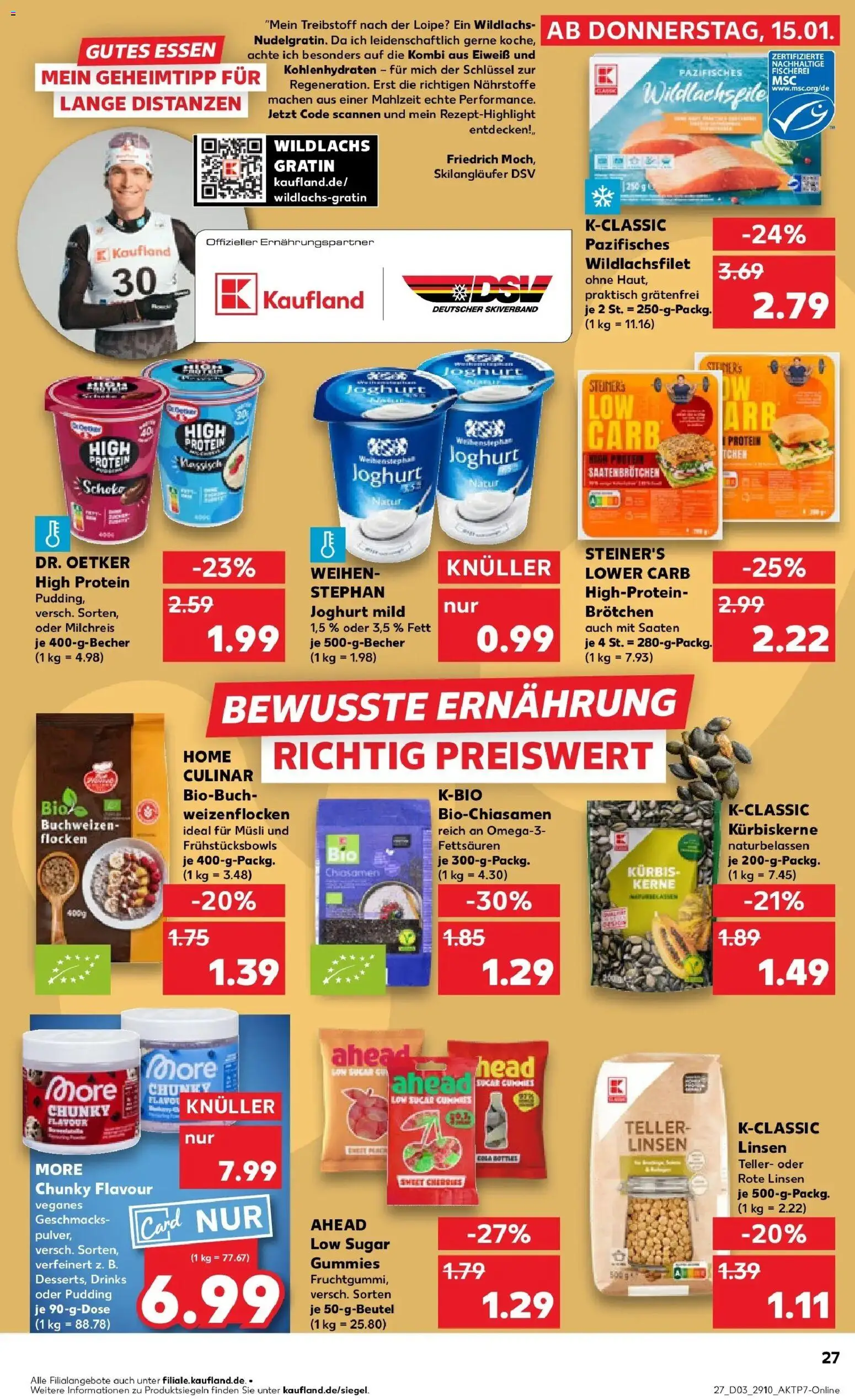 Kaufland prospekt Meißen	 – gültig ab 19.01.2026 | Seite: 27 | Produkte: Musli, Pudding, Kürbis, Flocken