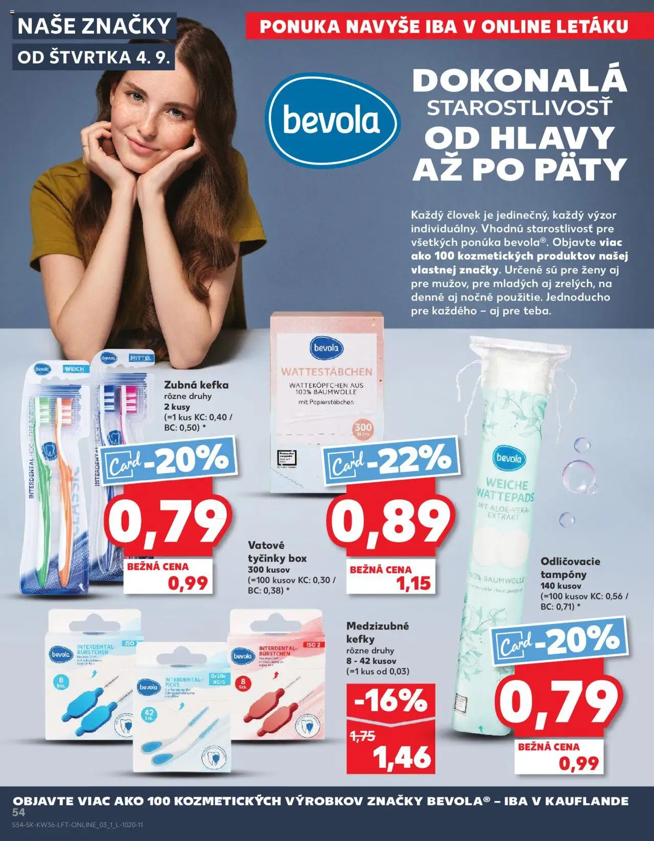 Nové Kaufland akcie – leták je platný od 04.09.2025 | Strana: 54 | Produkty: Zubná kefka