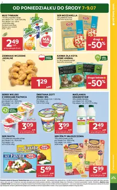 Stokrotka Gazetka od 03.07.2025 | Strona: 7 | Produkty: Maślanka, Kaczka, Serek wiejski, Karma dla kota