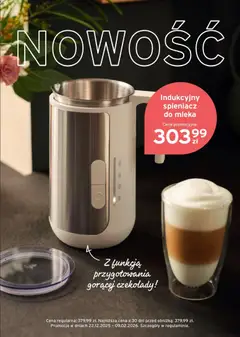 Pogląd oferty "Tchibo promocje" - ważna od 20.01.2026 | Strona: 16 | Produkty: Czekolady, Mleka, Spieniacz do mleka