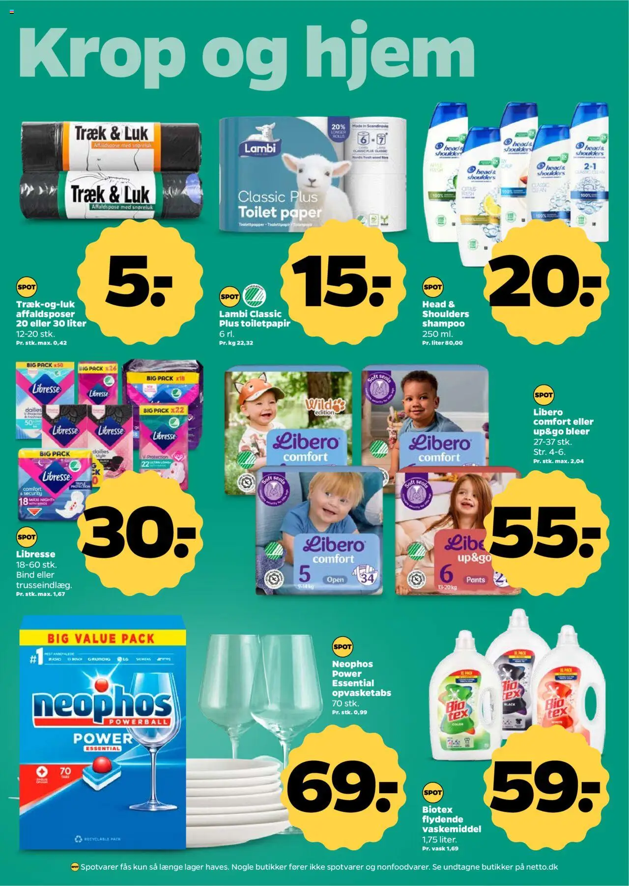Netto Tilbudsavis gyldig fra 16.08.2025 | Side: 22 | Produkter: Shampoo, Toilet, Tablets