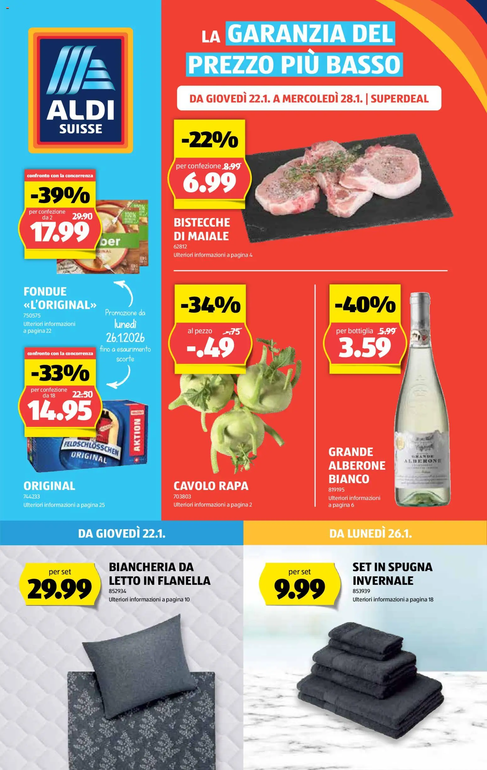Aldi Aktionen IT – gültig ab 22.01.2026 | Seite: 1 | Produkte: Fondue