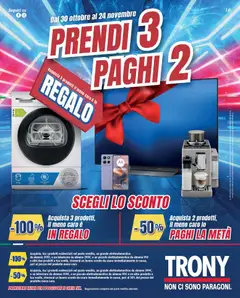 Anteprima del volantino Trony Trento catalogo valido a partire dal 30.10.2025