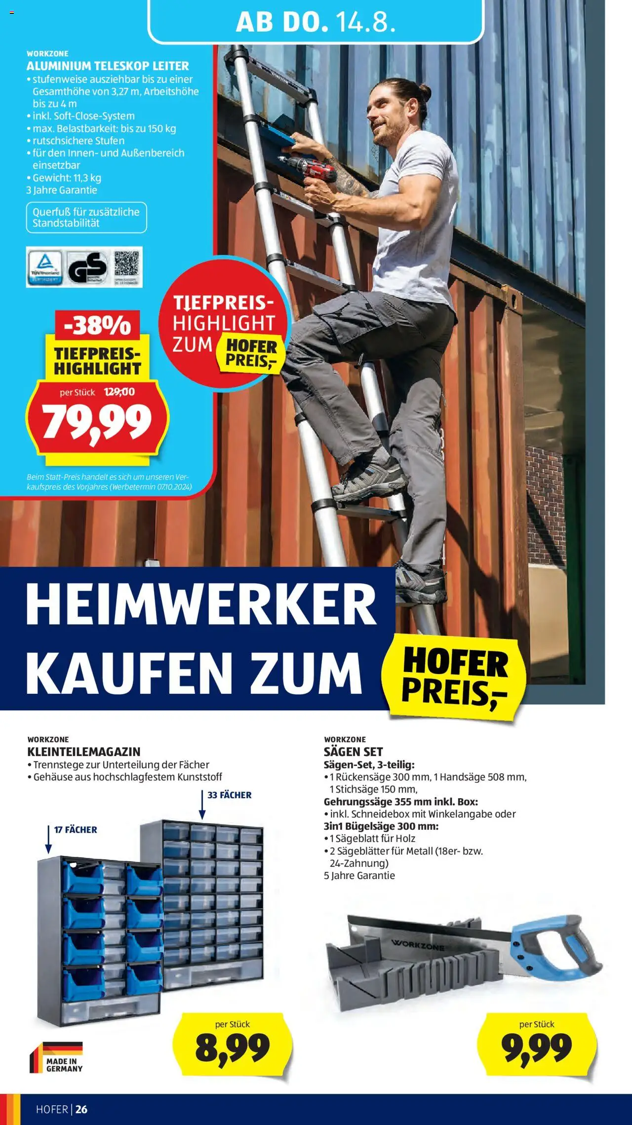 Hofer Flugblatt gültig ab 08.08.2025 | Seite: 30 | Produkte: Gewicht, Box