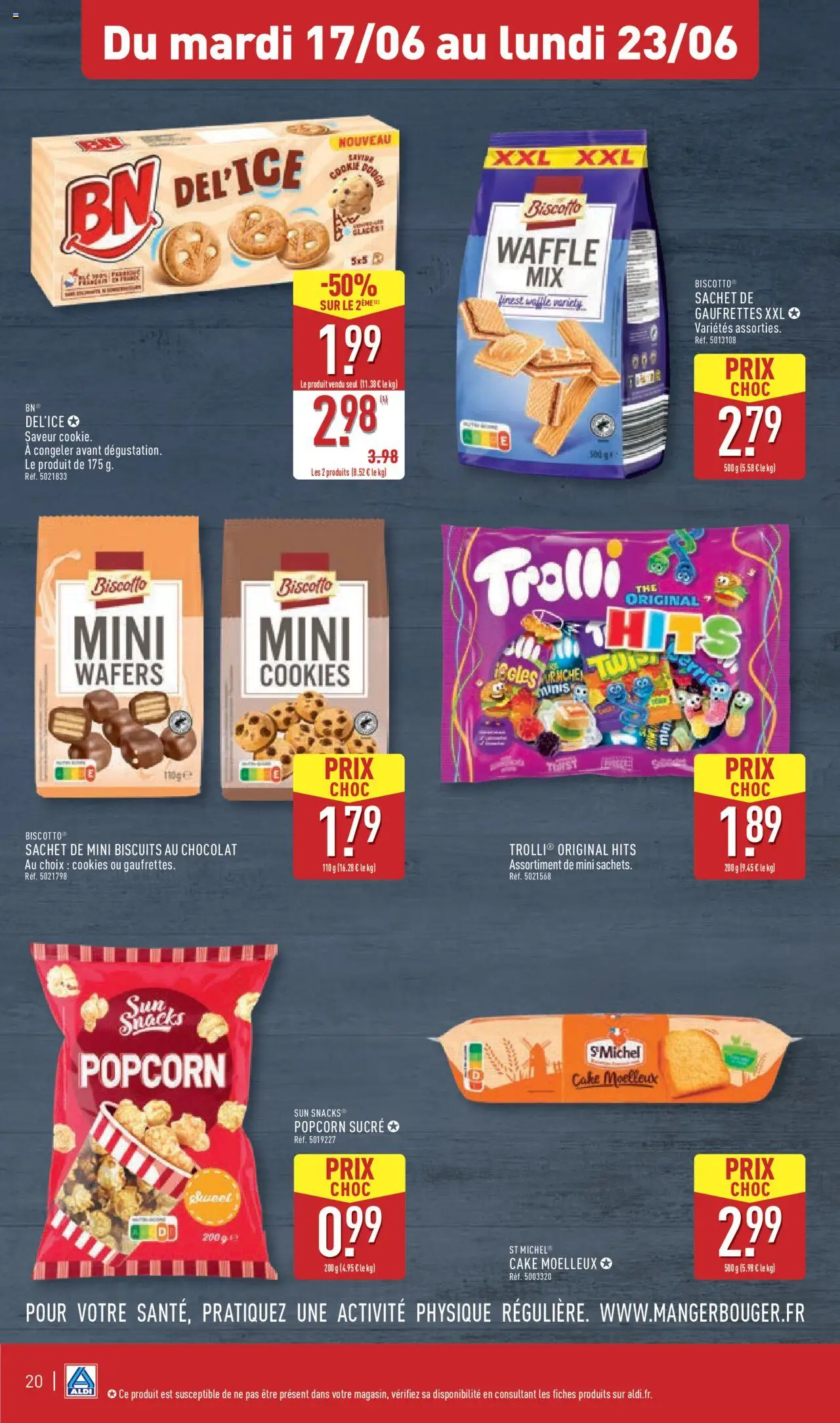 | Page: 23 | Produits: Sucre, Popcorn, Chocolat, Biscuits