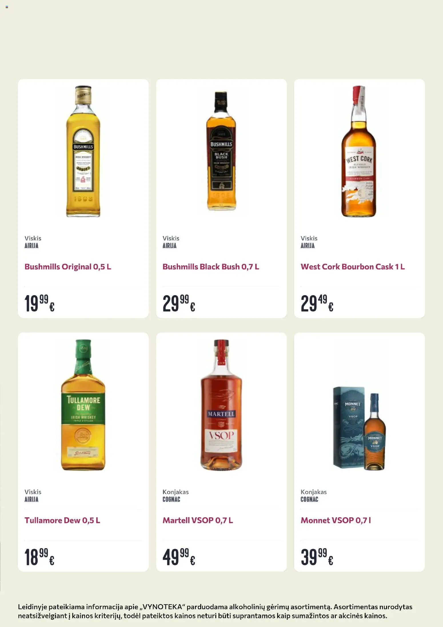 VYNOTEKA akcijos nuo 09.03.2026 | Puslapis: 8 | Prekių: Viskis