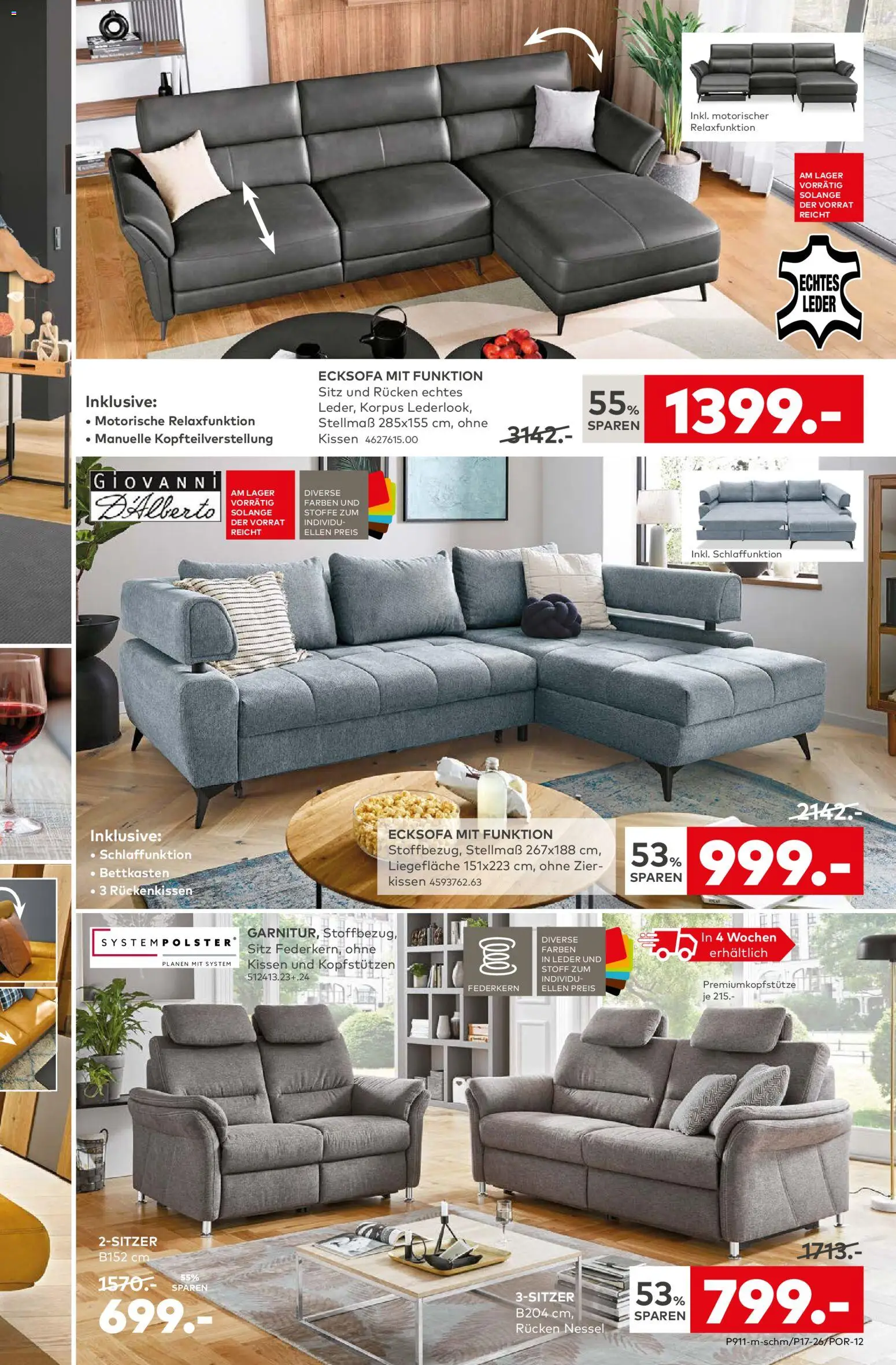 Porta! Prospekt Laatzen – gültig ab 13.04.2026 | Seite: 7 | Produkte: Ecksofa, Kissen