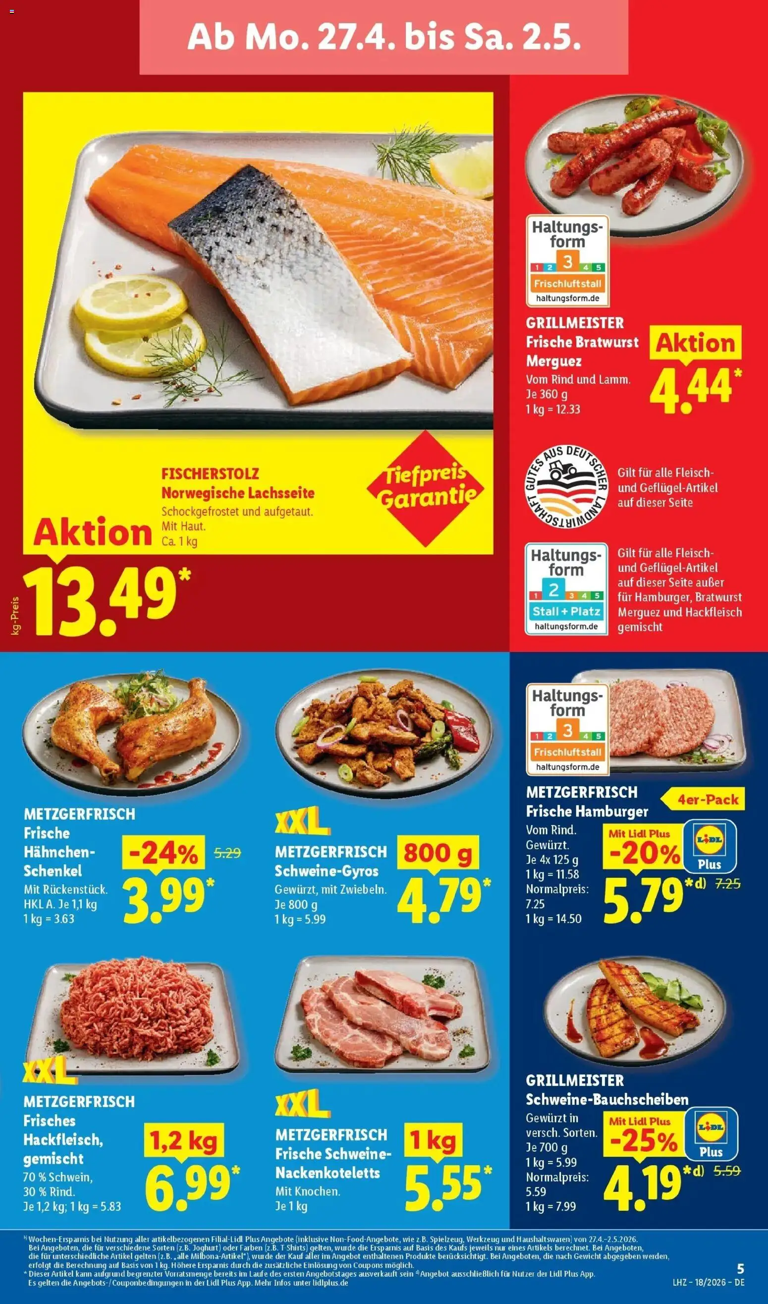 Lidl Německo leták od 27.04.2026 | Strana: 11 | Produkty: Hamburger