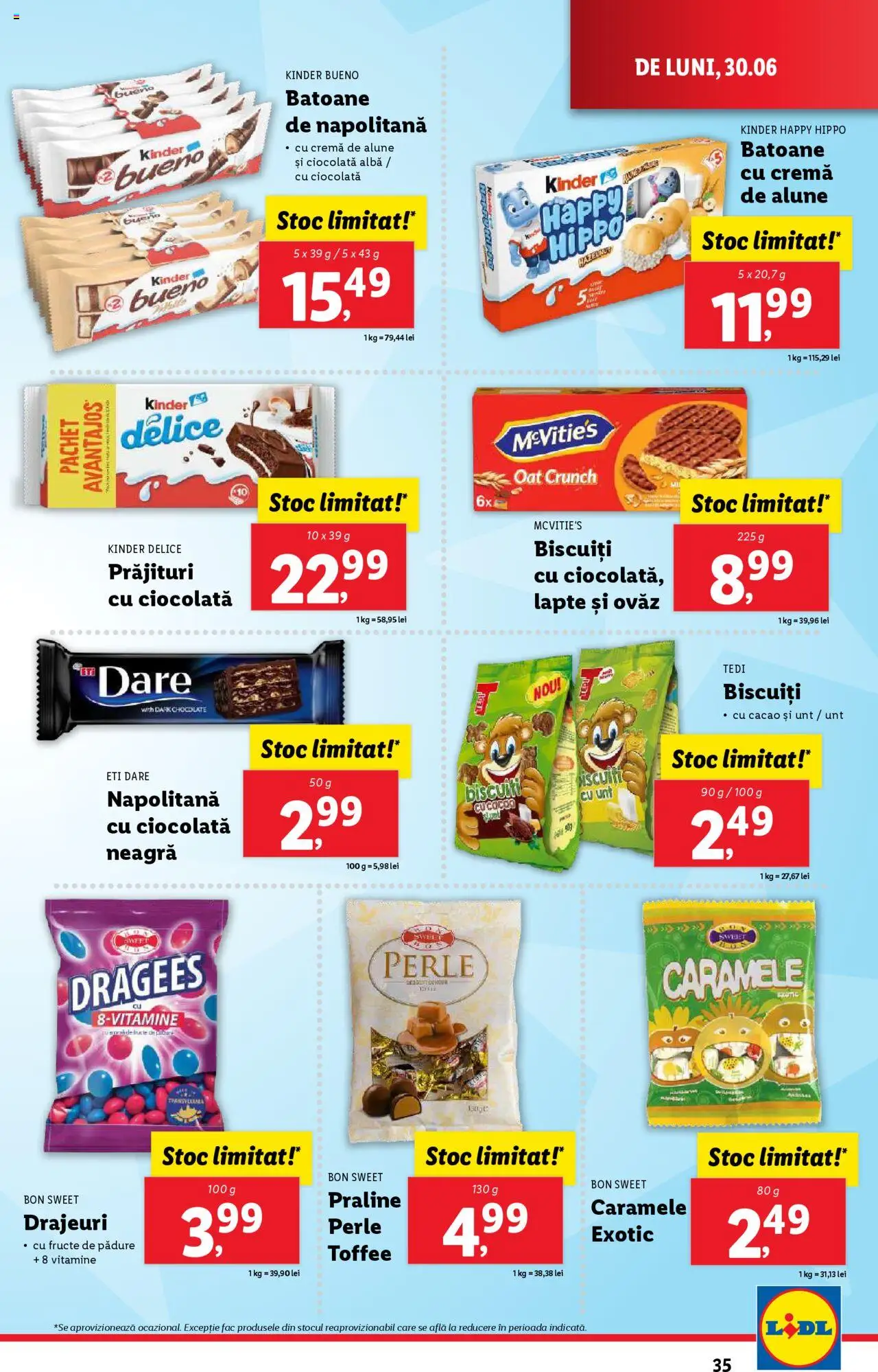 Catalog Lidl – valabil de la 30.06.2025 | Pagină: 35 | Produse: Akrilik boya, Unt, Cremă, Ciocolată