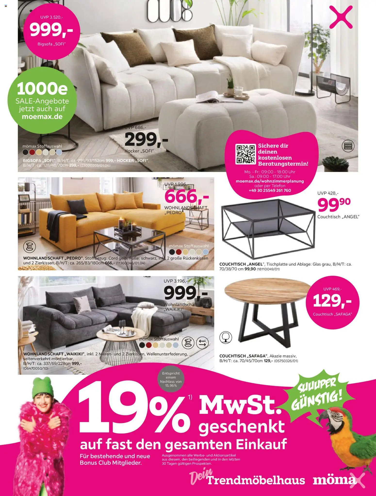 Mömax Prospekt 	 – gültig ab 27.12.2025 | Seite: 5 | Produkte: Bigsofa, Hocker, Couchtisch, Uhr